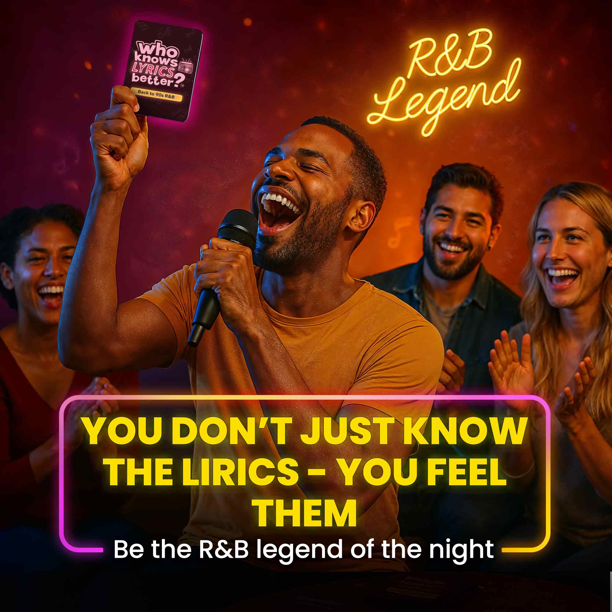 Card Game Who Knows Lyrics Better? 110 Questions Back to 90s R&B