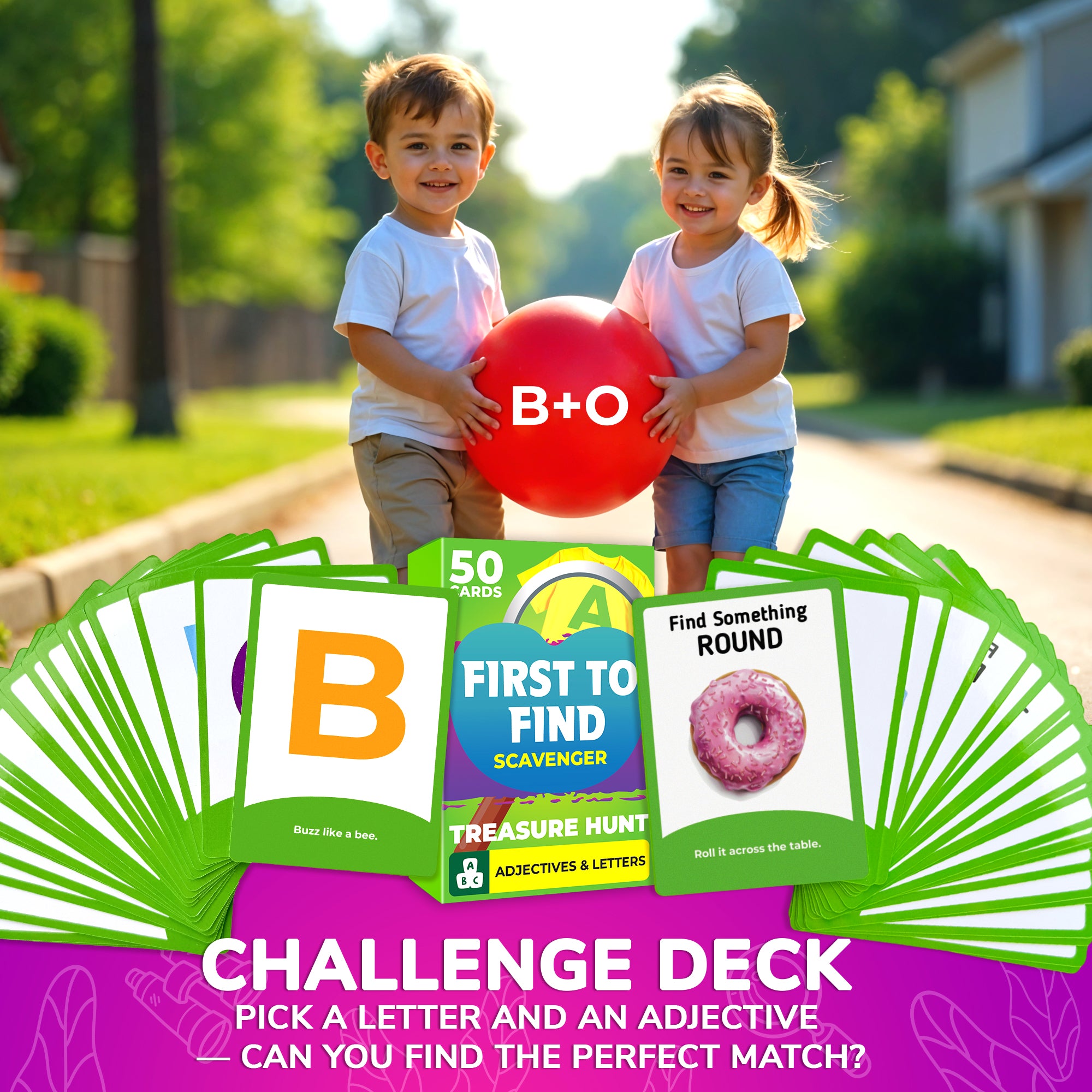 Scavenger Hunt Game 250 Cards for Kids | Indoor Outdoor Activities