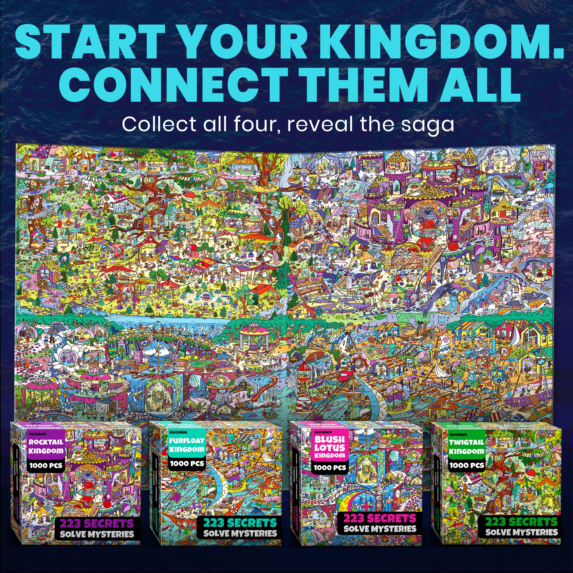 1000 Pcs Puzzle for Adults with Hidden Tasks | Furfloat Kingdom