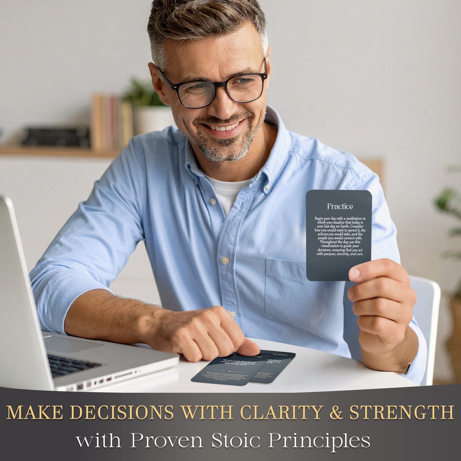 Stoicism Cards Marcus Aurelius - 122 Daily Quotes & Exercises