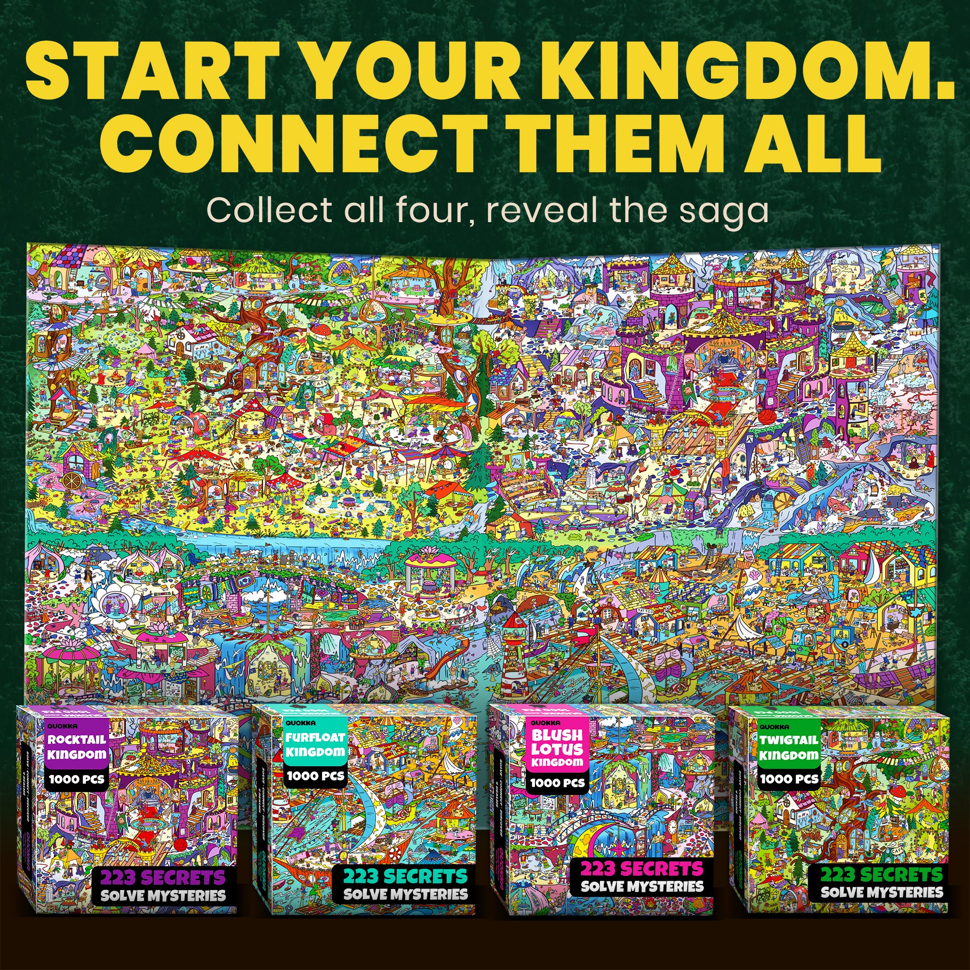 1000 Pcs Puzzle for Adults with Hidden Tasks | Twigtail Kingdom