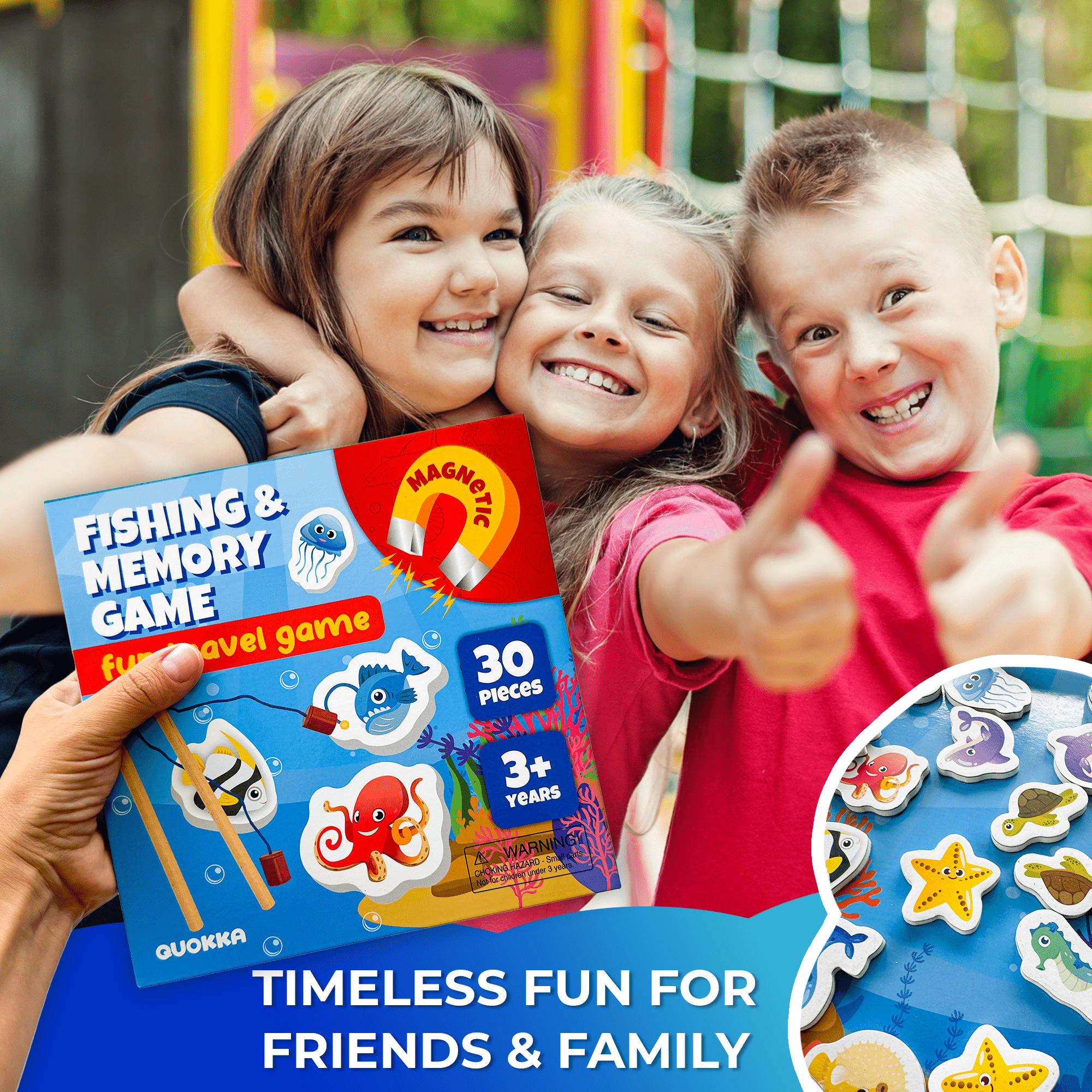 QUOKKA Fishing & Memory Game for Kids