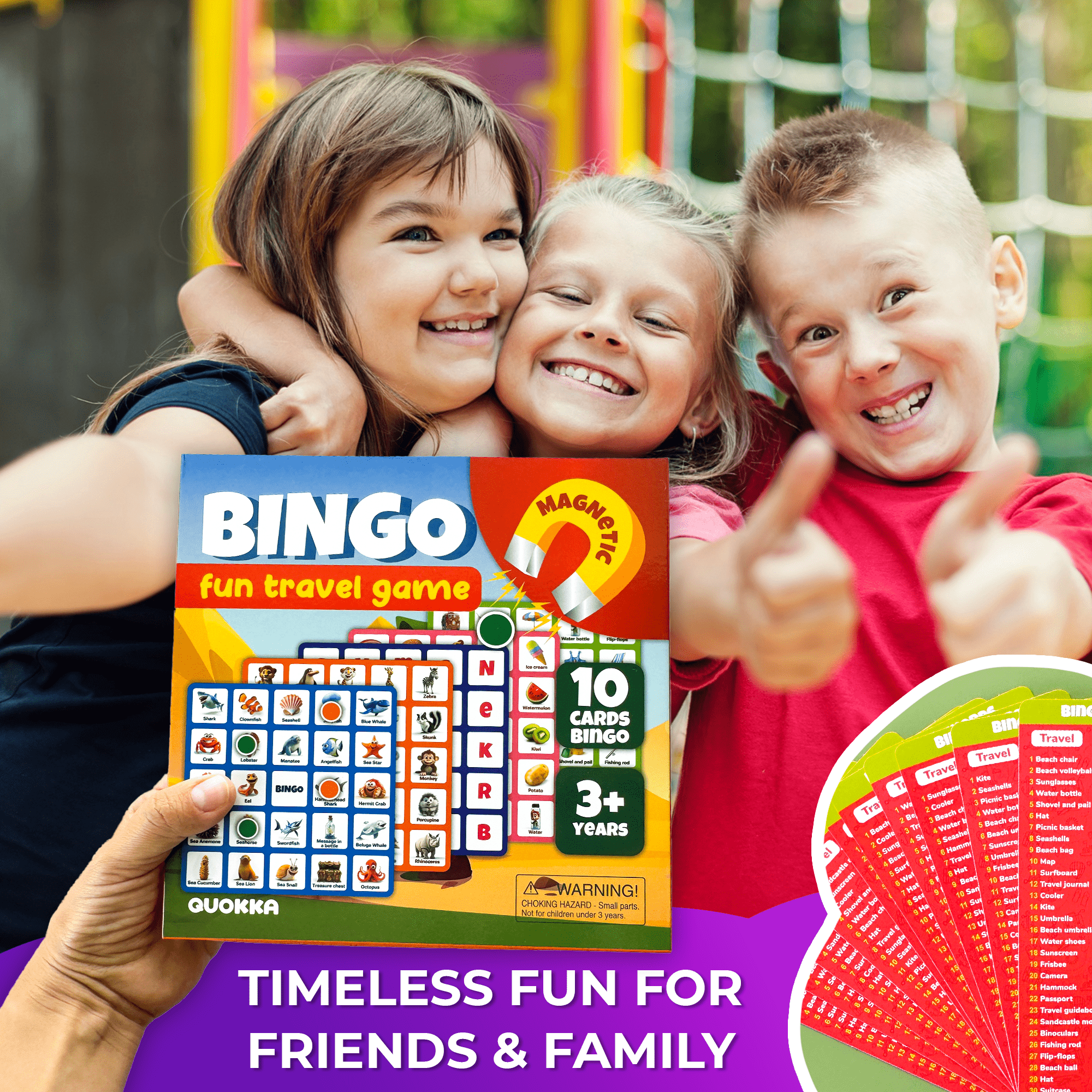 QUOKKA BINGO Travel Game for Kids