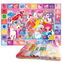 Load image into Gallery viewer, Baby Play Mat for Floor | Padded Rug with Unicorn Princess Animal
