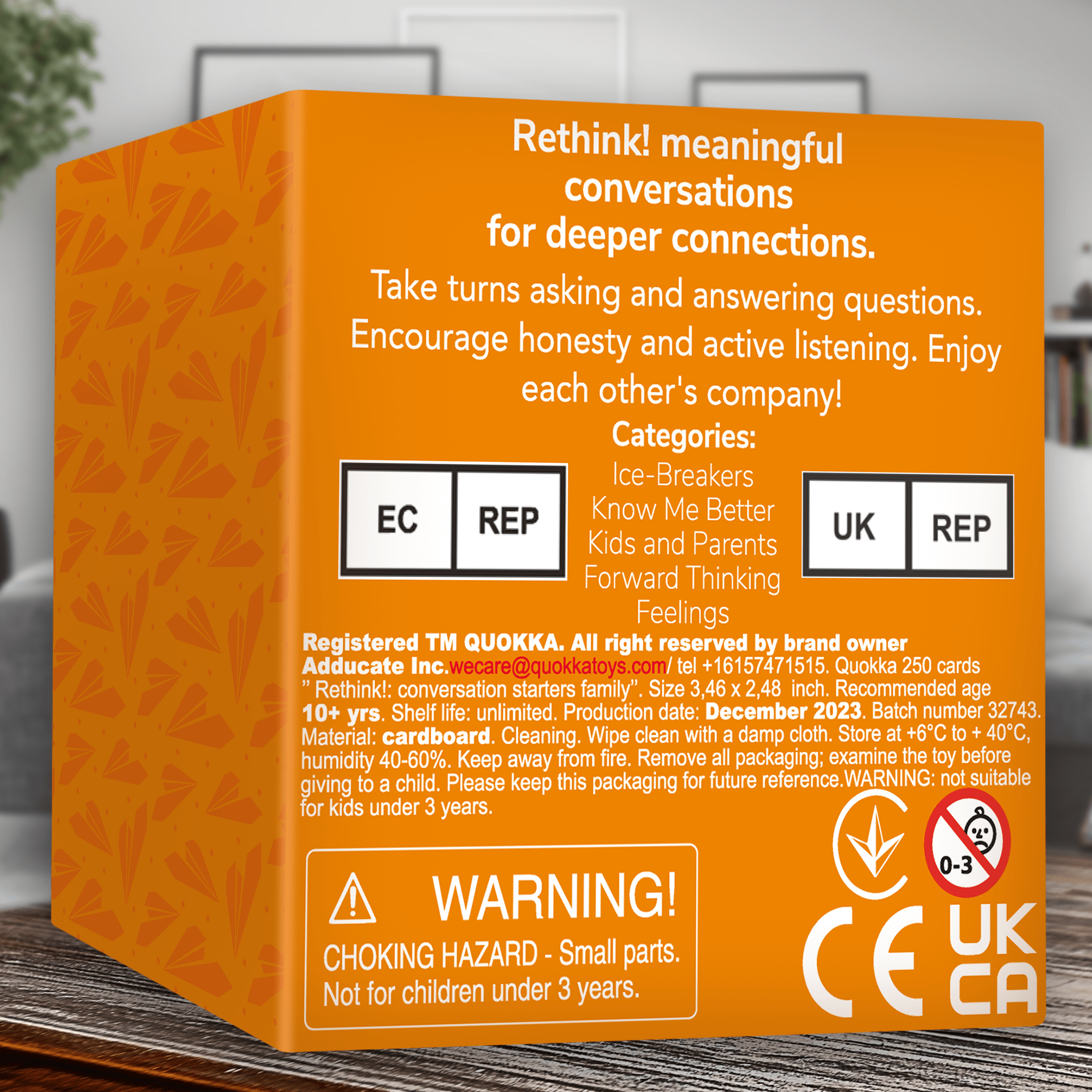 QUOKKA Rethink!: Conversation Starters for Kids and Family