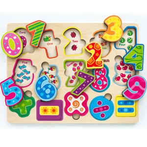 Wooden Puzzles for Toddlers 1 2 3 Year Old | Shapes Numbers Animals
