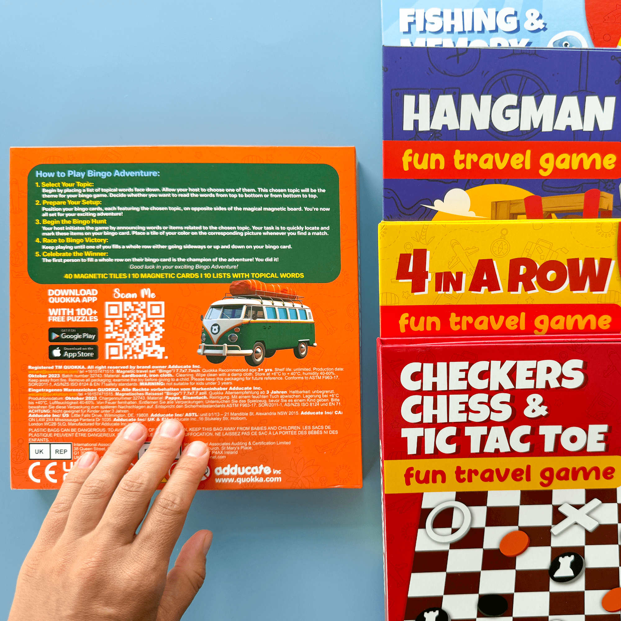 QUOKKA BINGO Travel Game for Kids