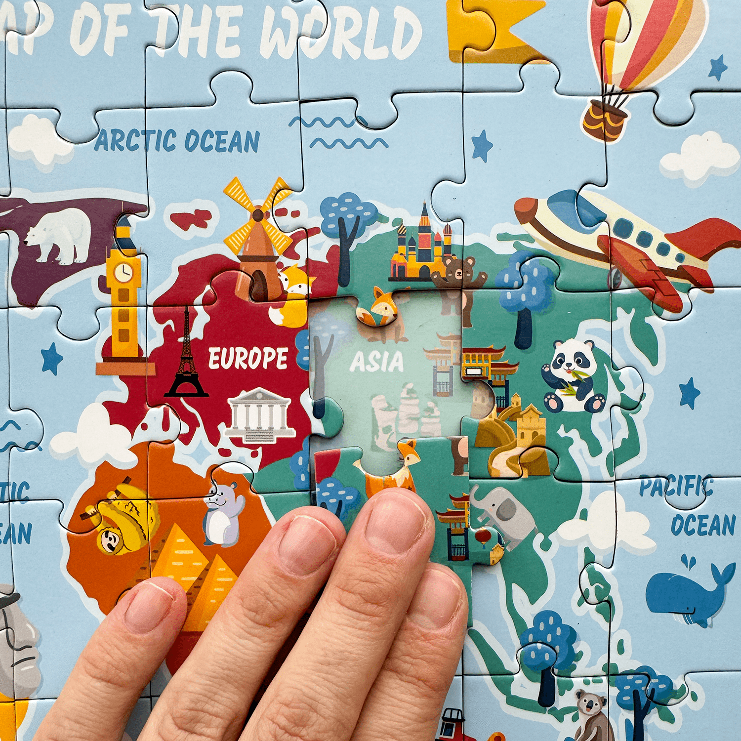 Magnetic Book Maps USA & World