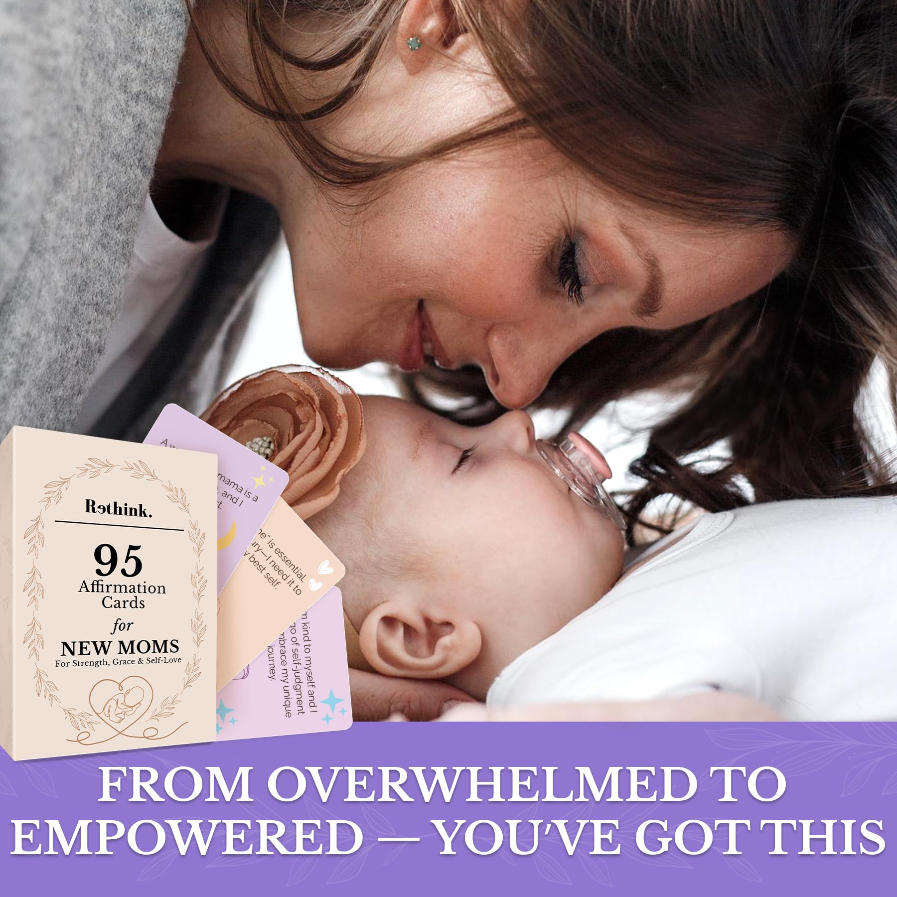 Rethink 95 Affirmation Cards for New Moms