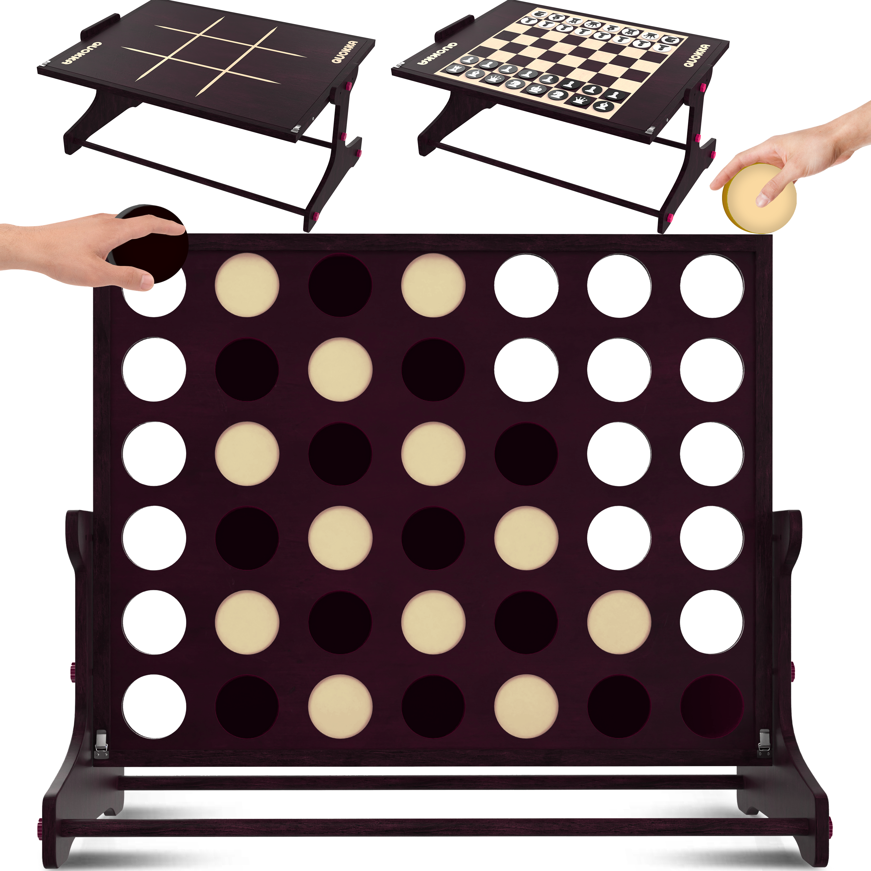 QUOKKA Giant 4-in-1 Connect Outdoor Game