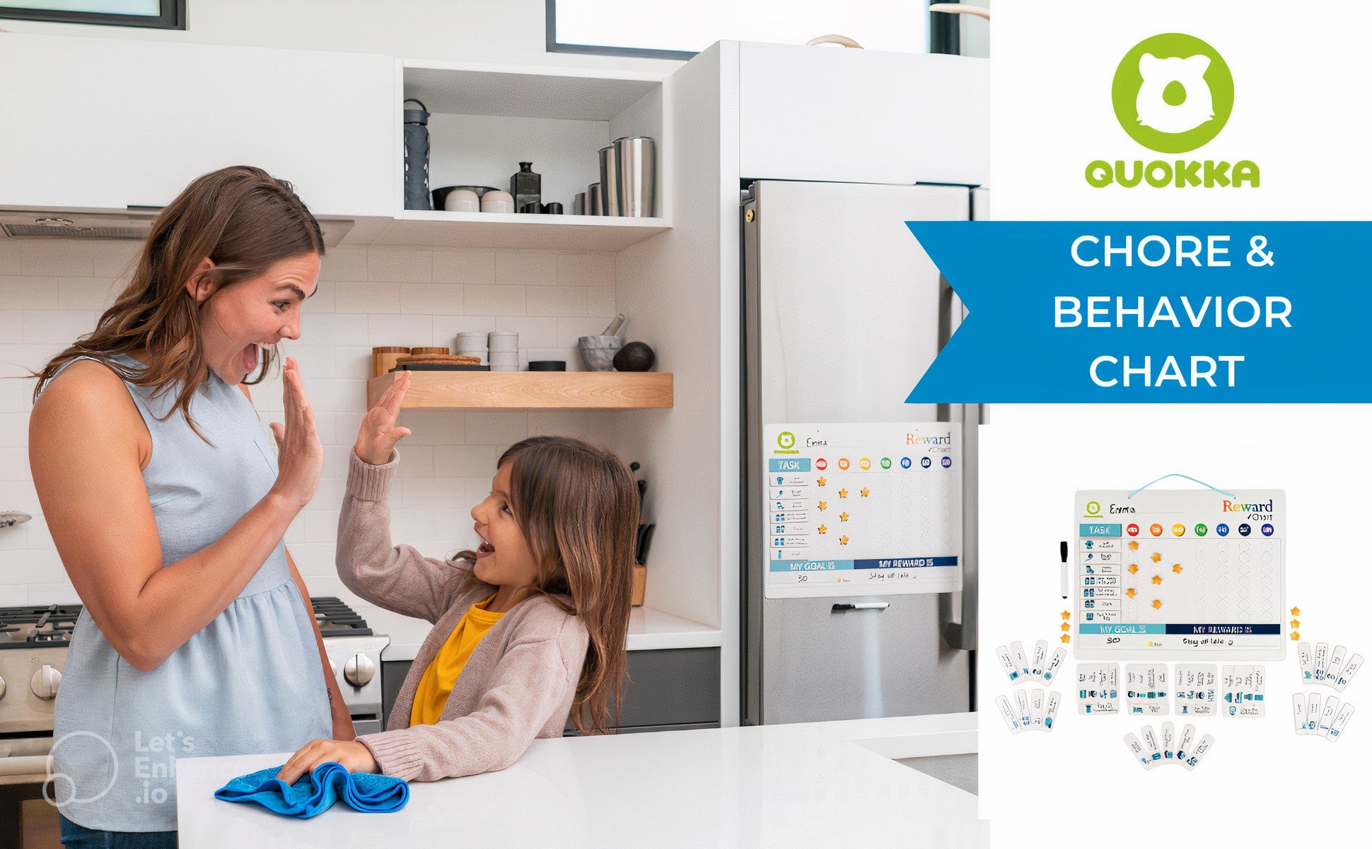 Magnetic Behavior Chore Chart for Kids at Home