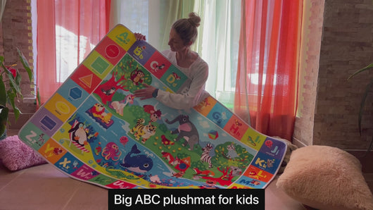 Baby Play Mat for Floor Plush ABC Playmat