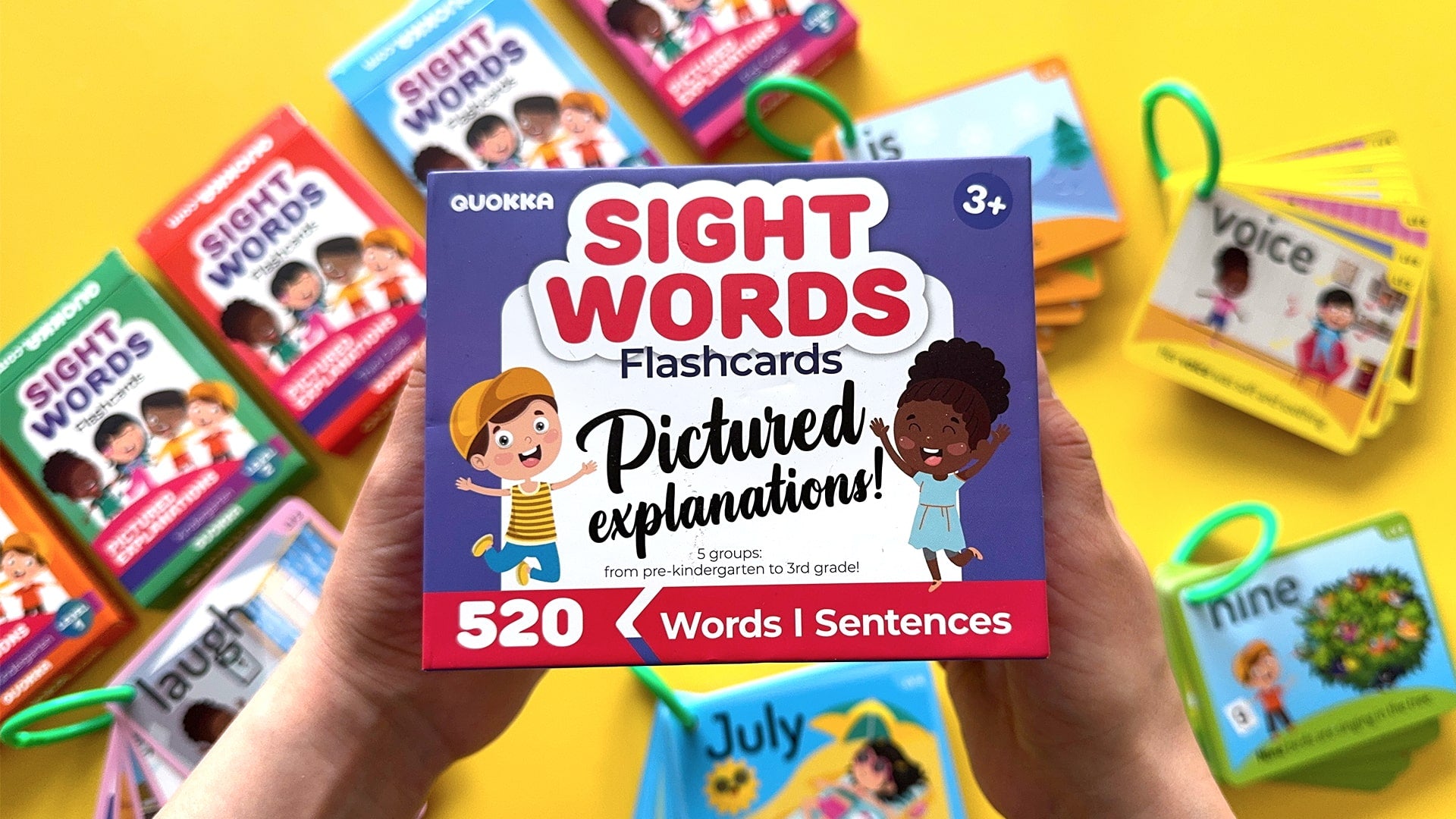 520 Sight Words Flash Cards