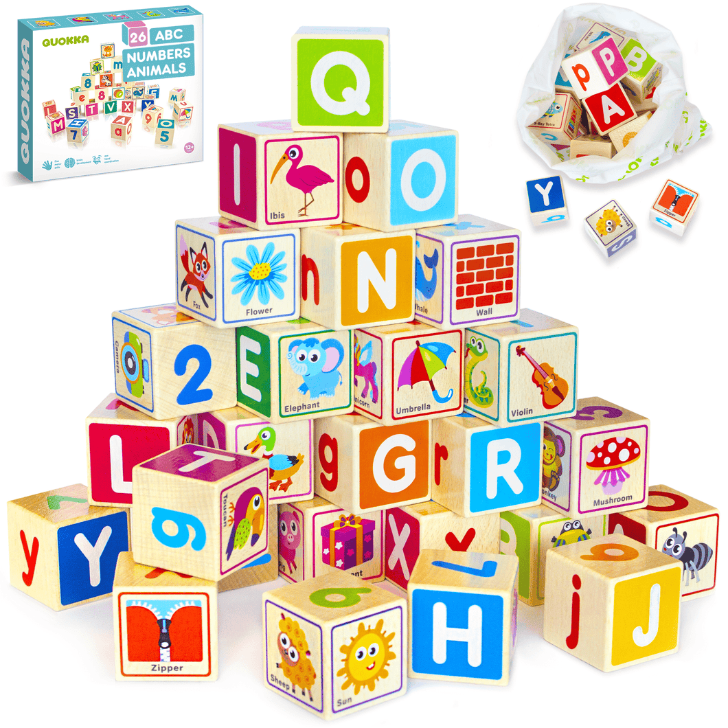 ABC Numbers Preschool Block Puzzles
