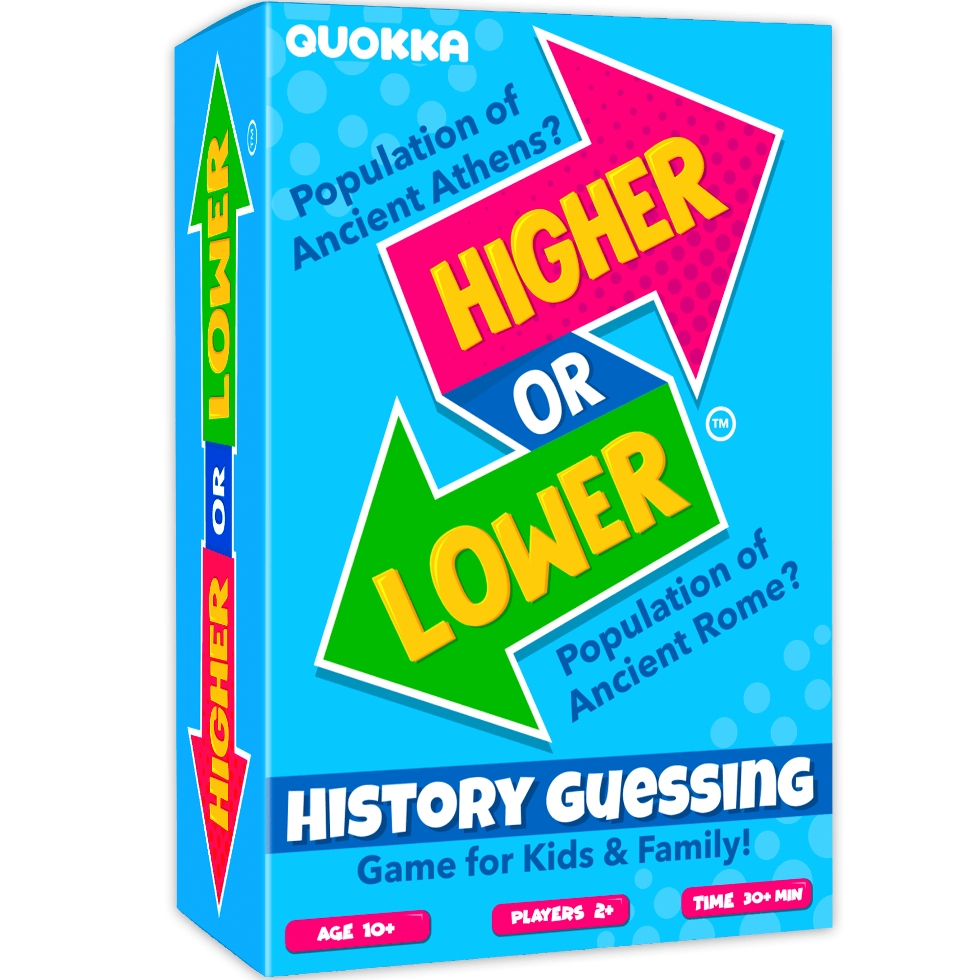 QUOKKA Higher or Lower History Board Game