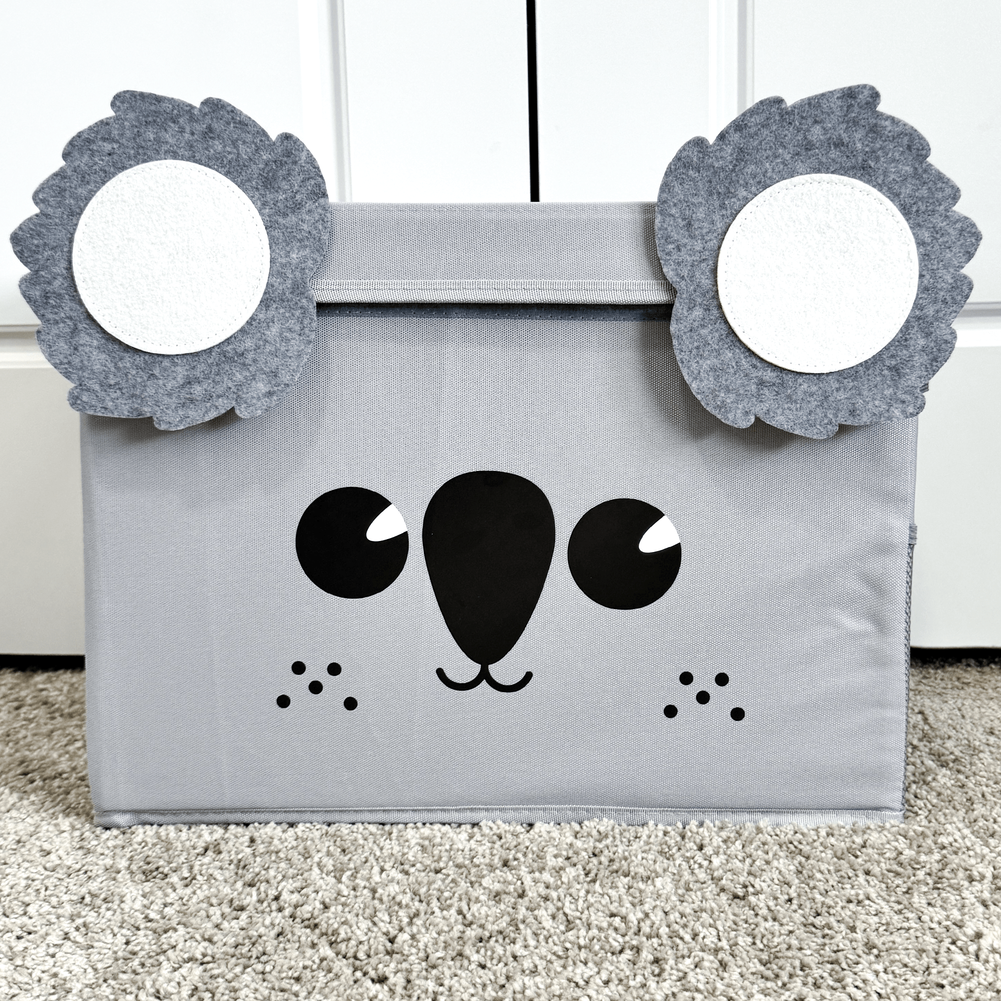 QUOKKA Koala Toy Storage Box | Toy Chest Organizer for Kids