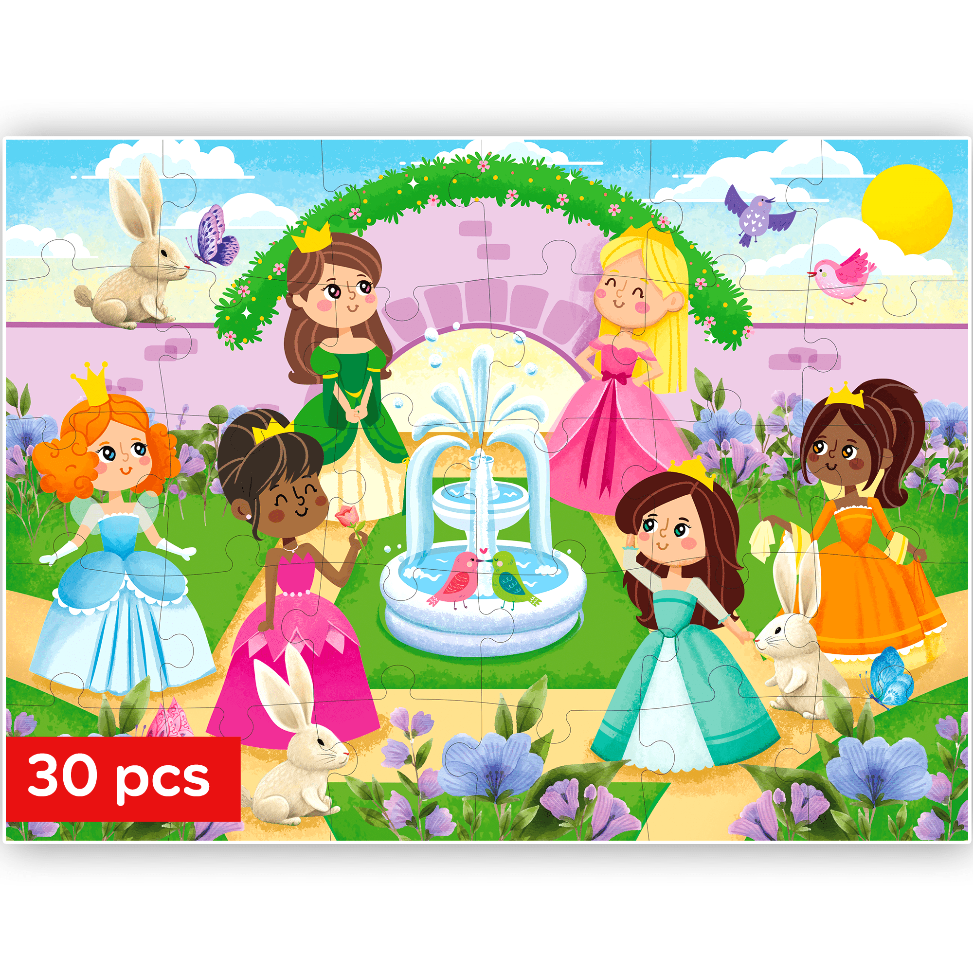 Princesses Learning Jigsaw Puzzles for Kids