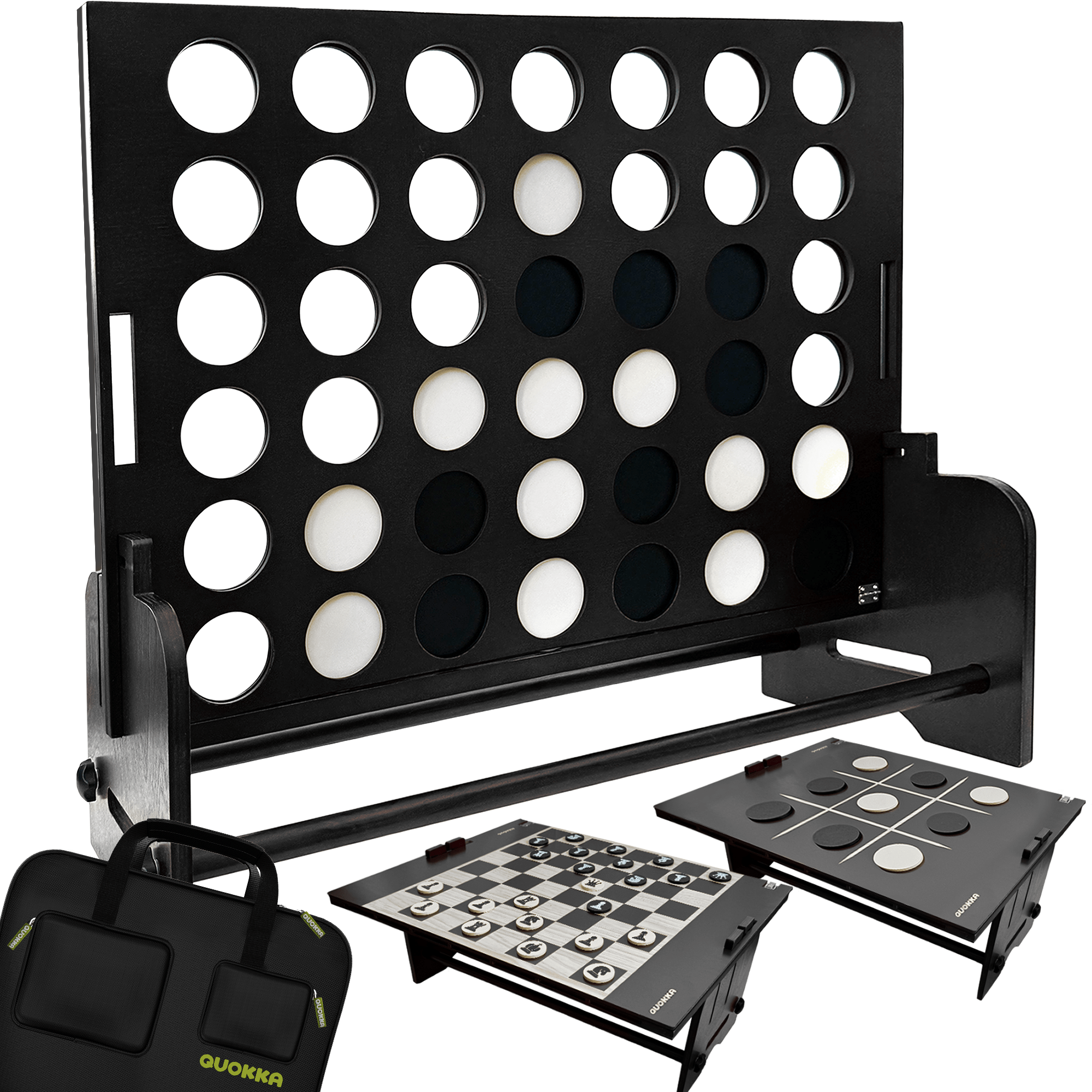 Giant Black Four in a Row Connect Game