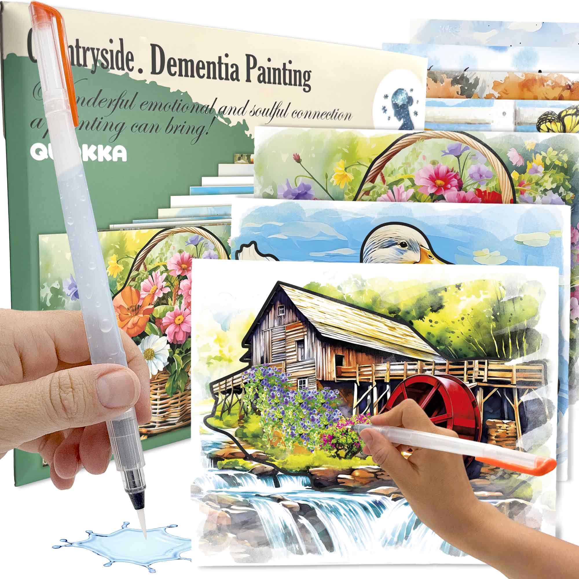 Water Painting Dementia Activities for Seniors