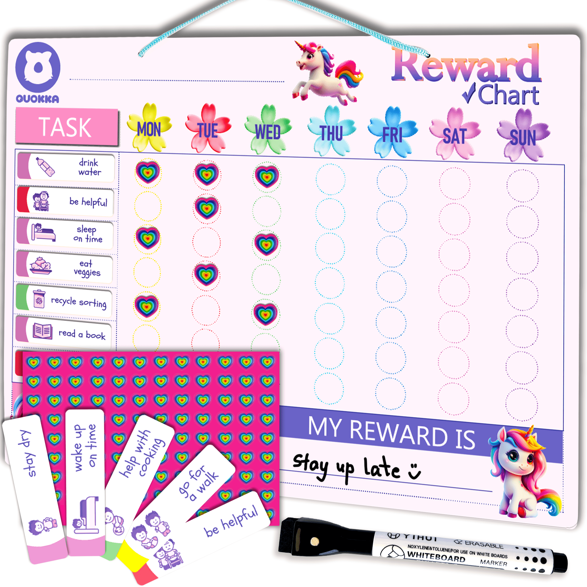 Reward Chart for Children - Girls Edition