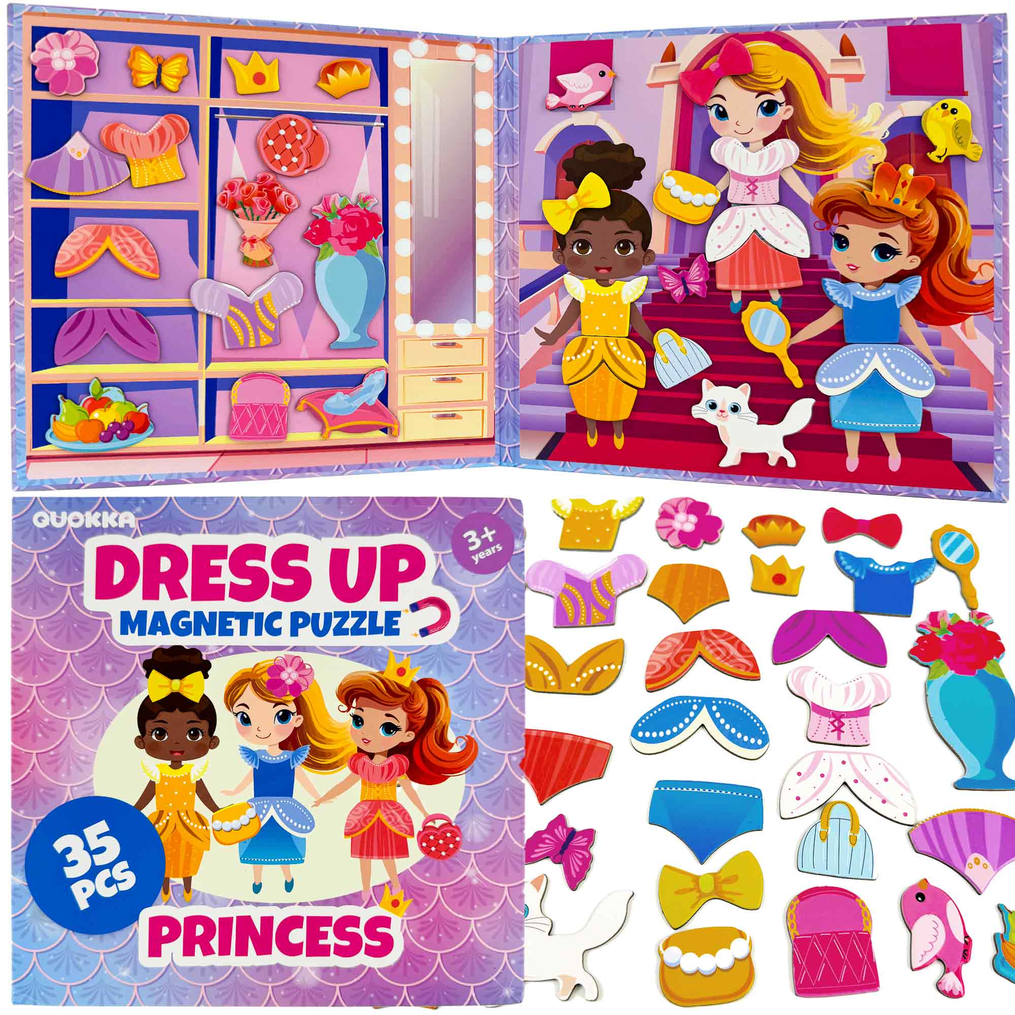 Magnetic Dress-Up Doll Game for Kids