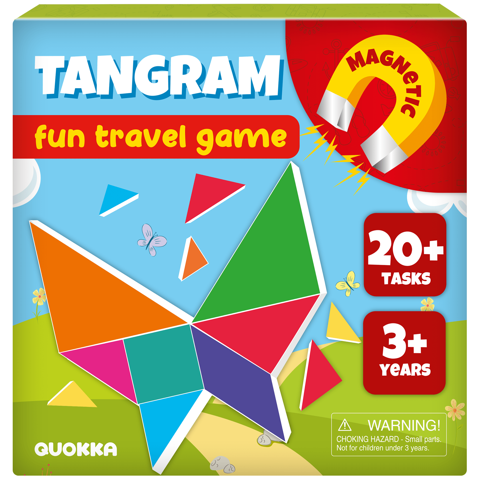 QUOKKA Tangram Magnet Game for Kids 3-5