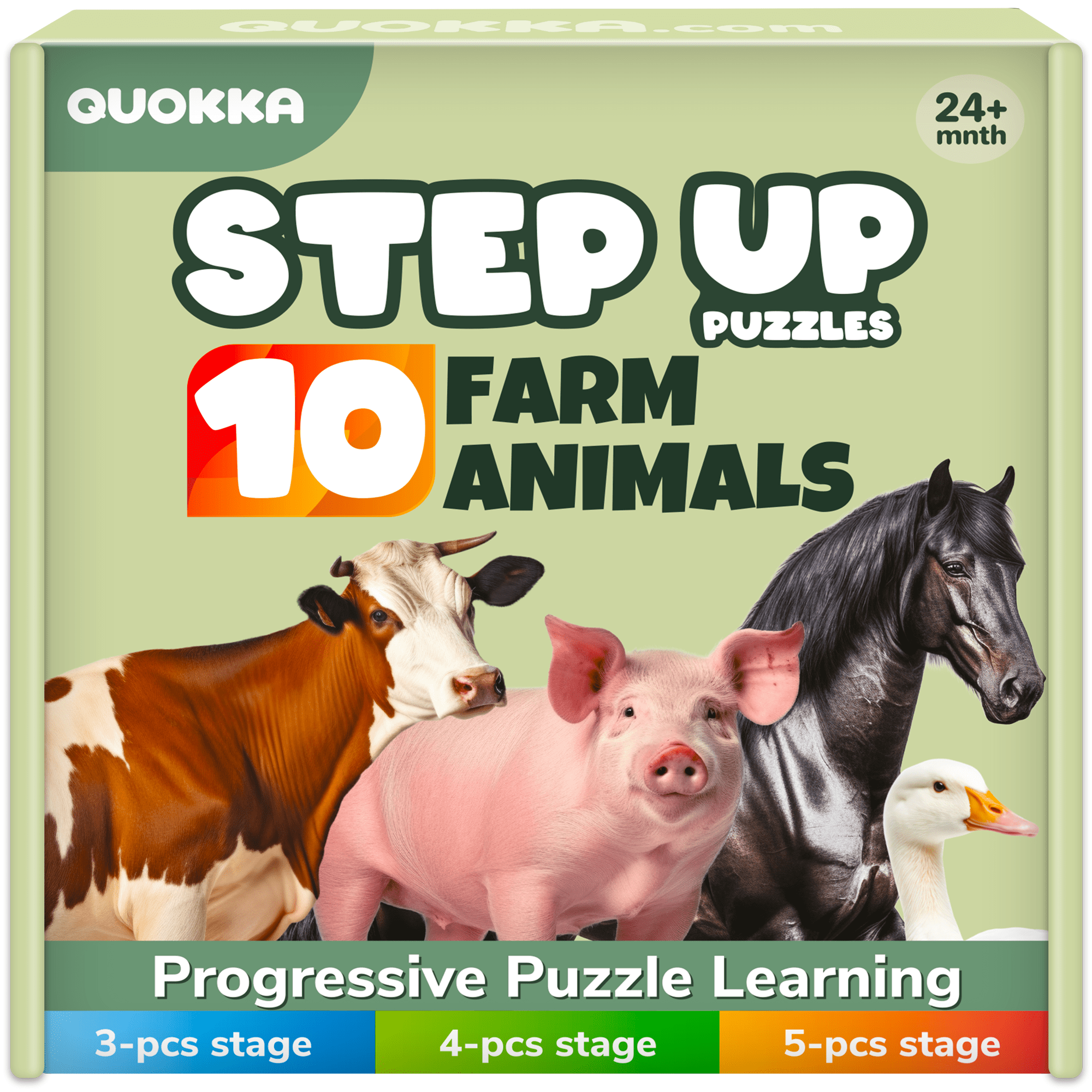 Step Up Puzzles for Toddlers Farm Animals