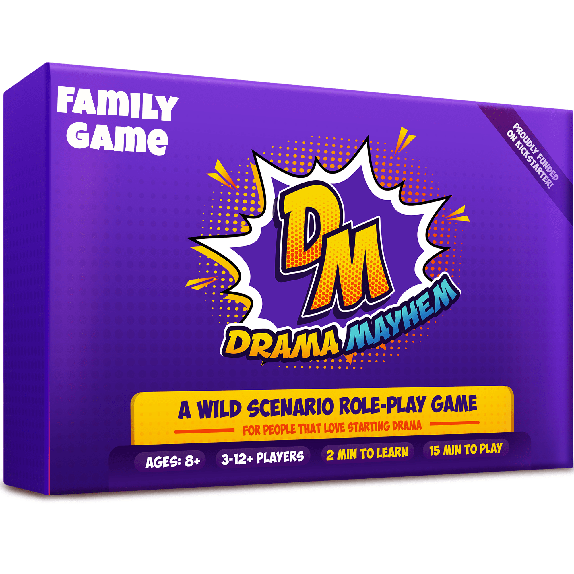 Drama Mayhem Funny Family Card Game for Charades and Role-Playing Fun