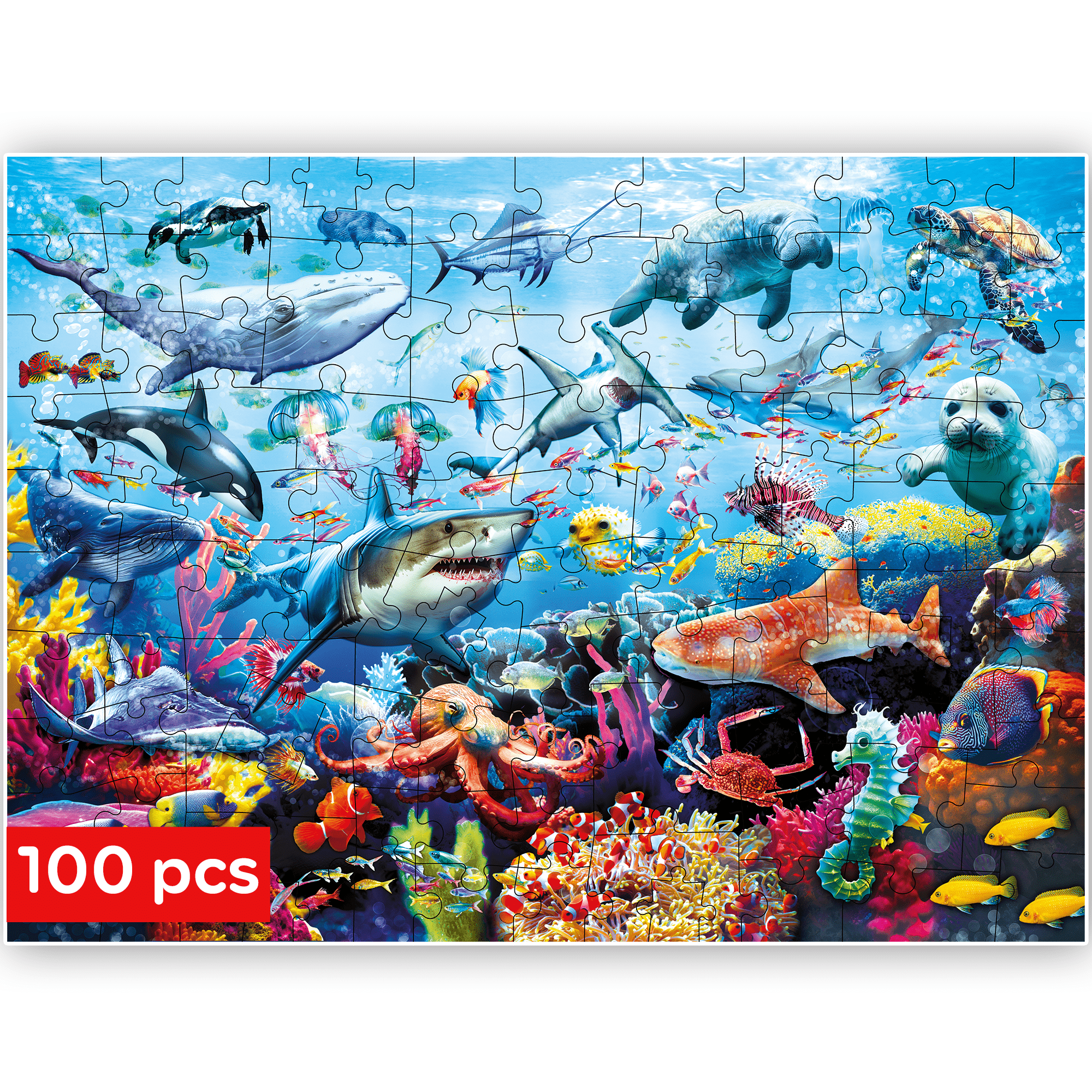 100 Pieces Solo Assortment Puzzles for Kids