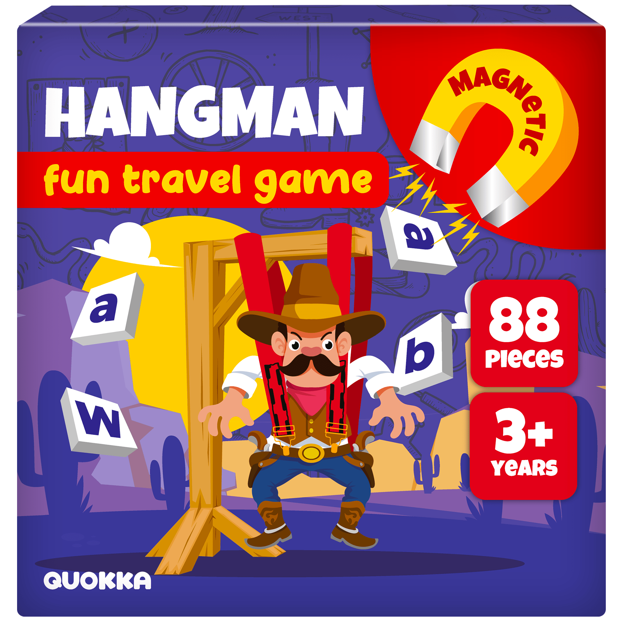 QUOKKA HANGMAN Travel Game for Kids