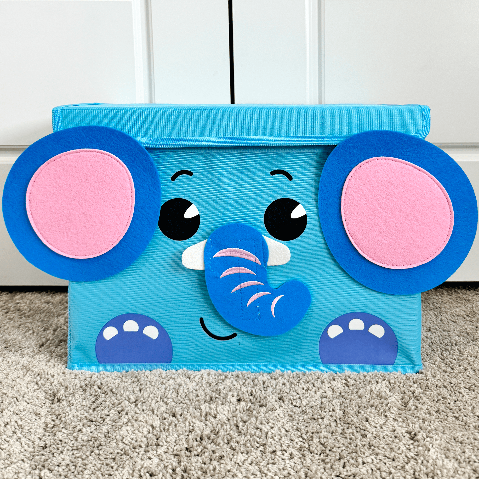 QUOKKA Elephant Toy Storage Box | Toy Chest Organizer for Kids