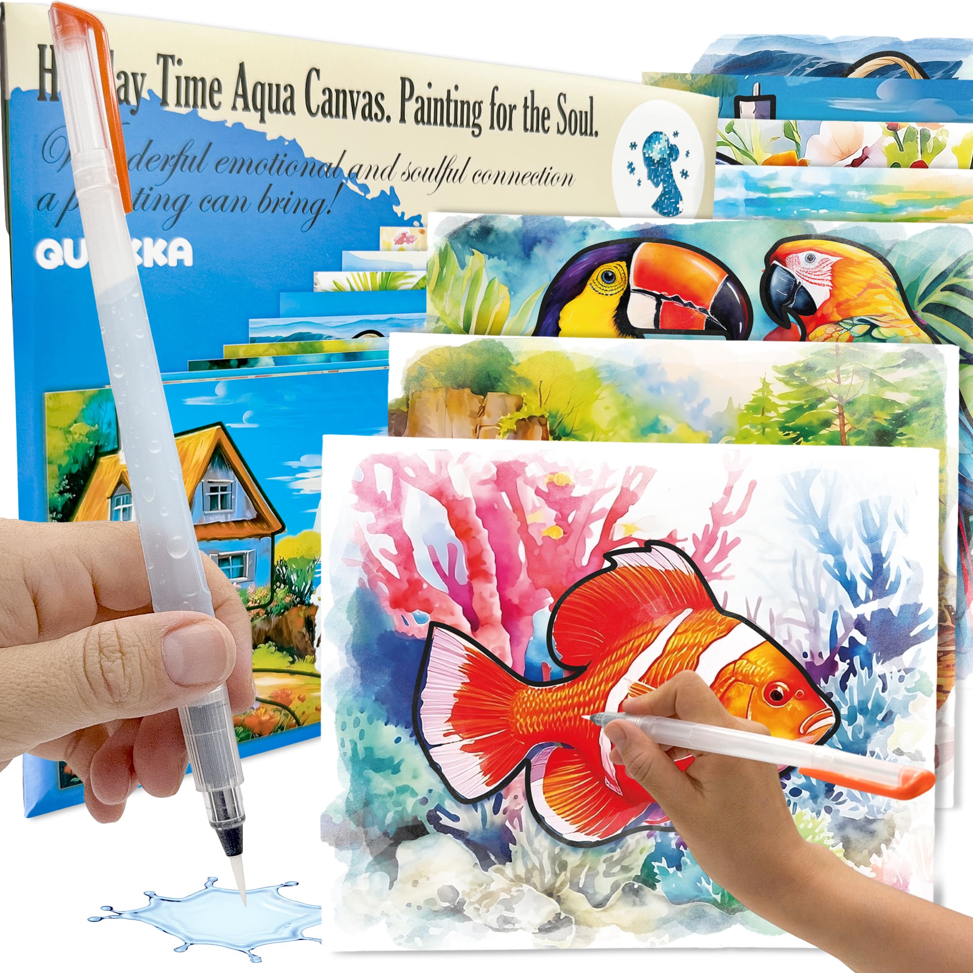 Water Painting Dementia Activities for Seniors