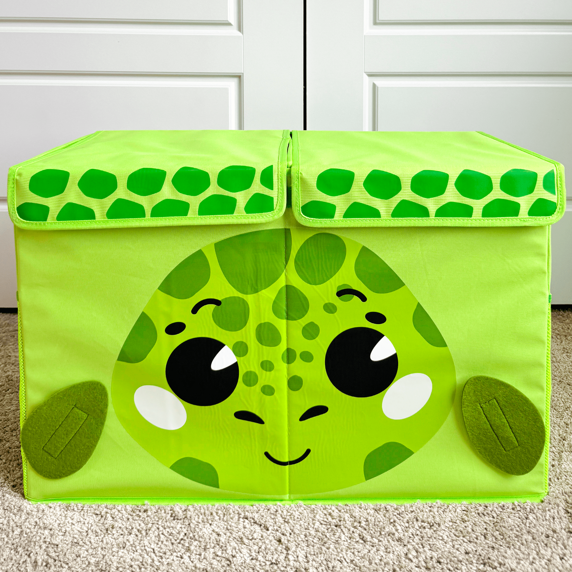 QUOKKA Turtle Toy Storage Box | Toy Chest Organizer for Kids