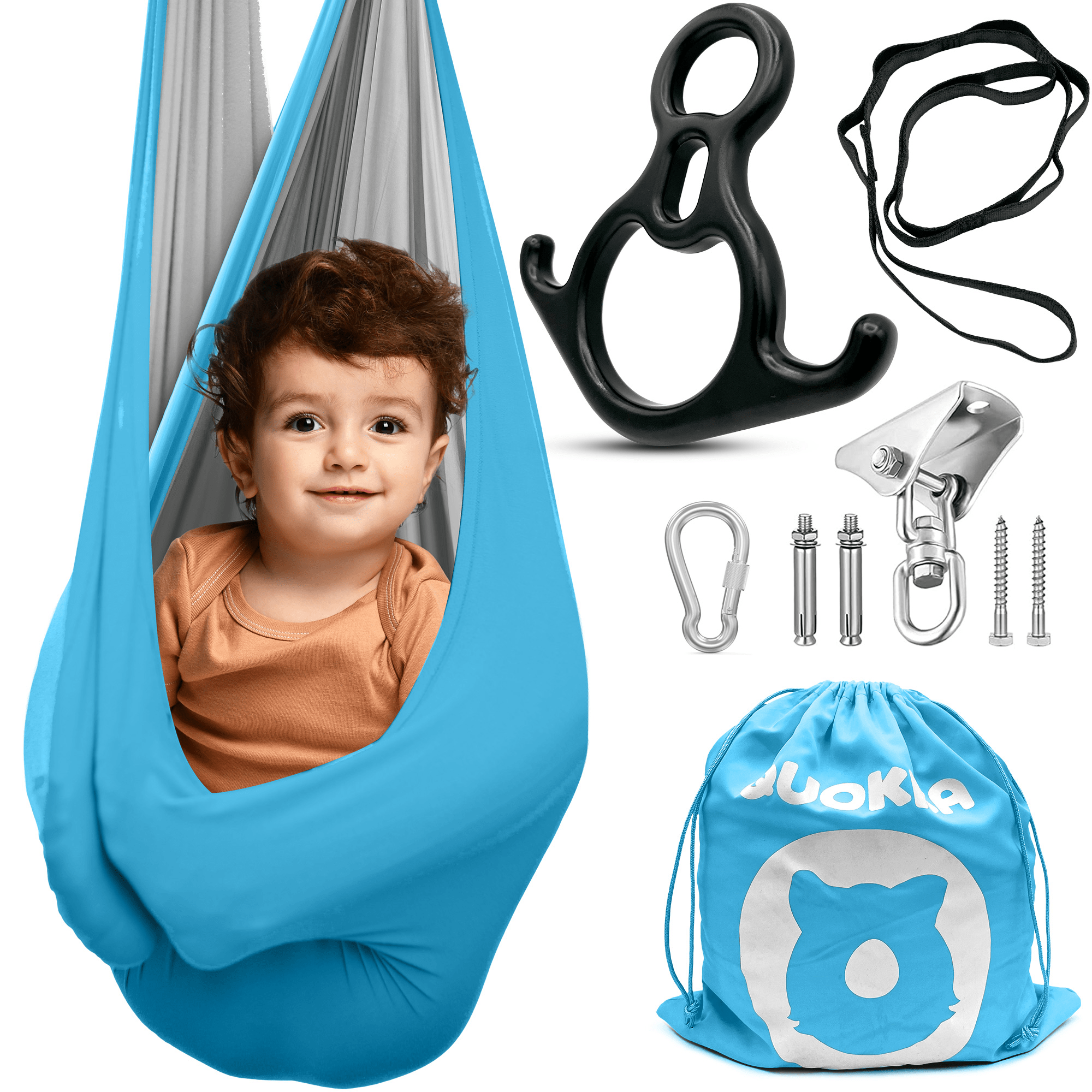 QUOKKA Sensory Swing for Kids Indoor | Therapy Hammock for Toddlers