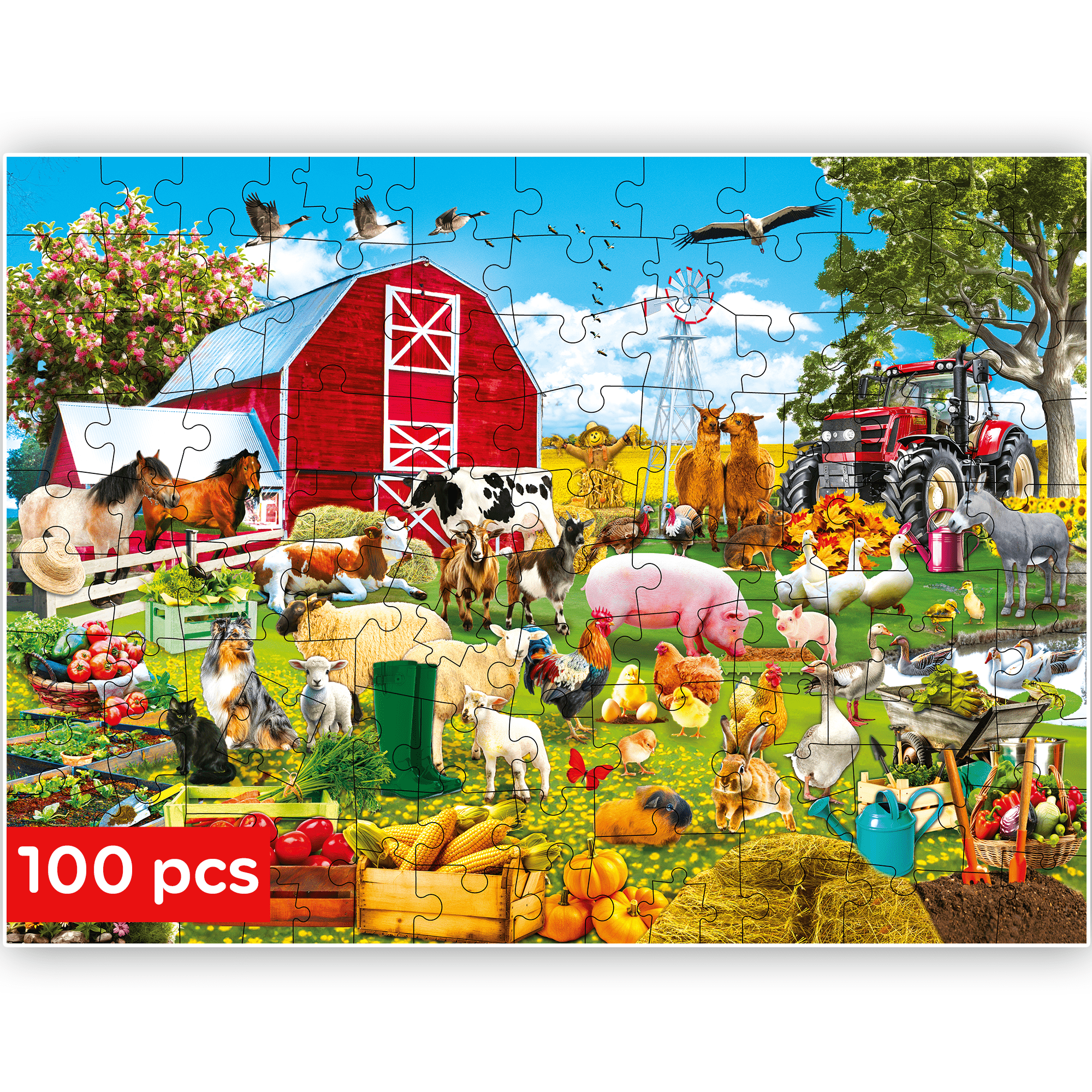 100 Pieces Solo assortment Puzzles for Kids