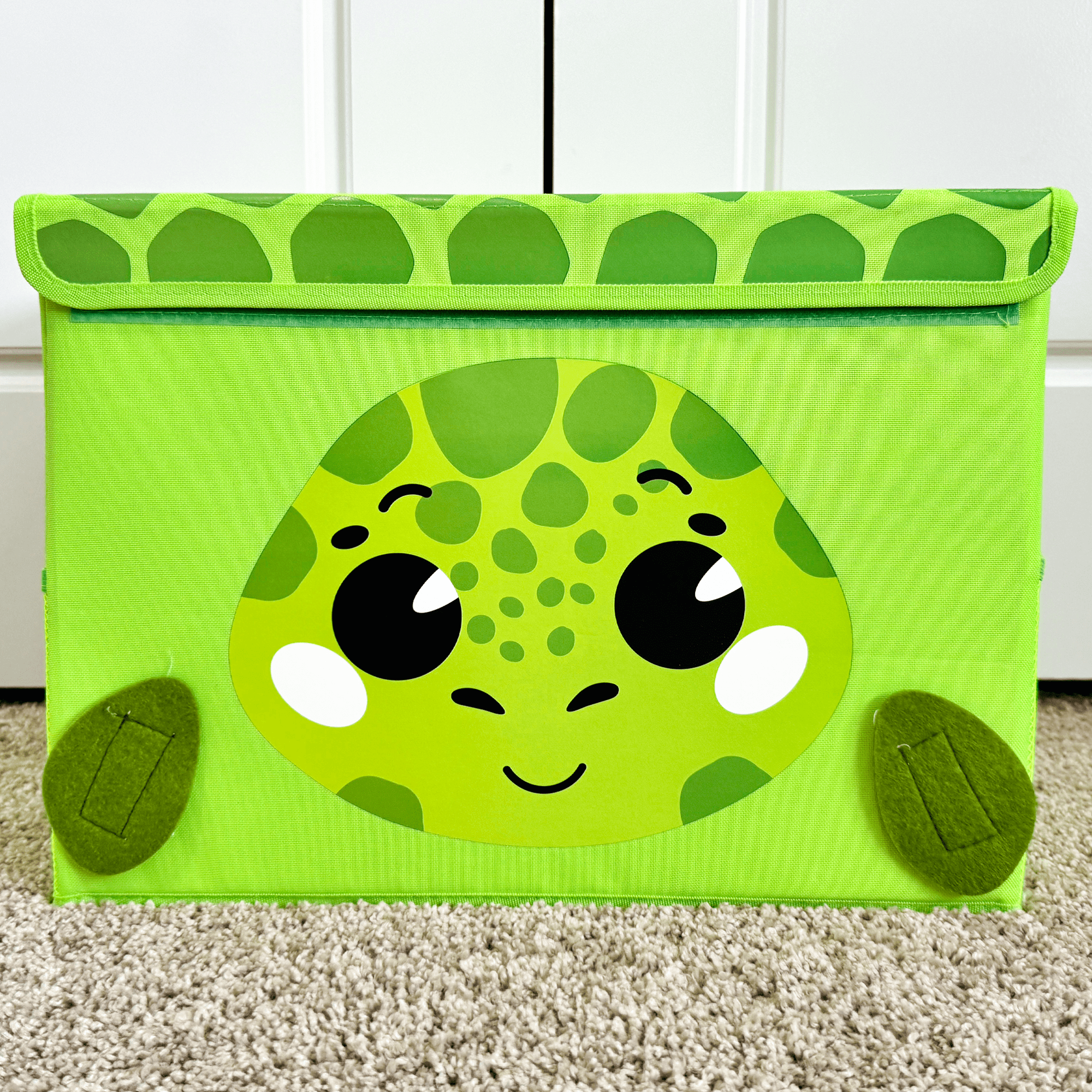 QUOKKA Turtle Toy Storage Box | Toy Chest Organizer for Kids