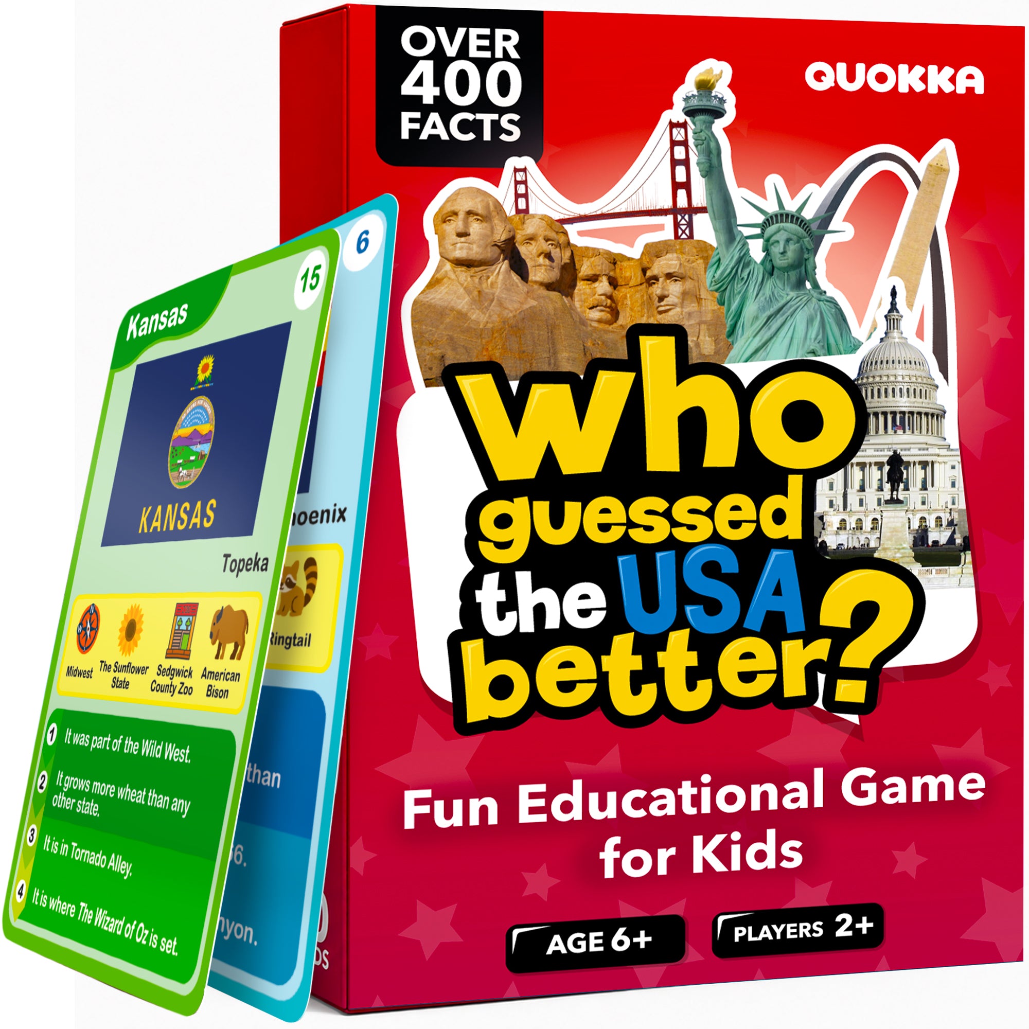 Educational Game for Kids - Who Guess It Better: USA States