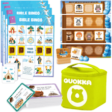 Load image into Gallery viewer, Board Bingo Game Bible Trivia for Family Noahs Ark Toy
