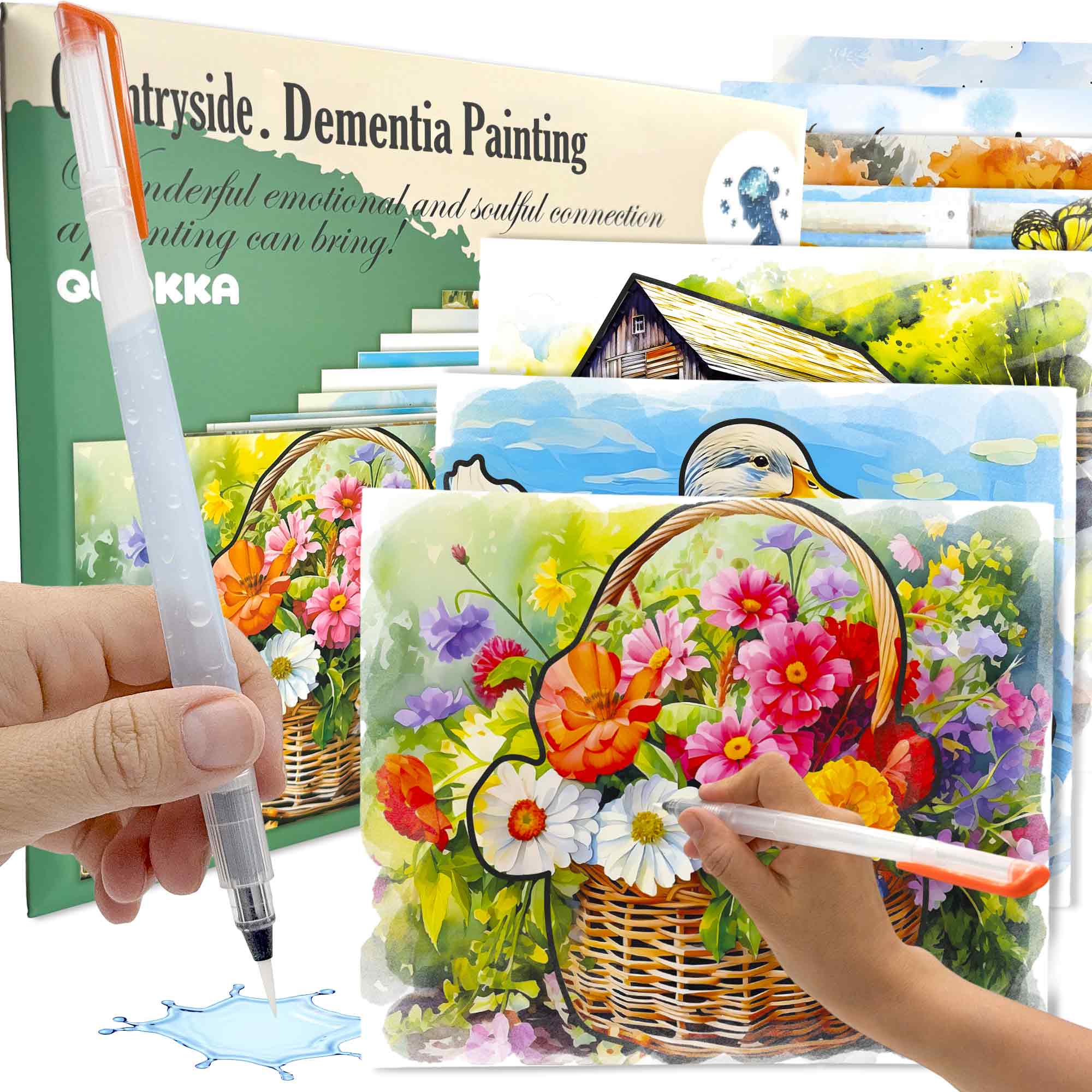 Water Painting Dementia Activities for Seniors