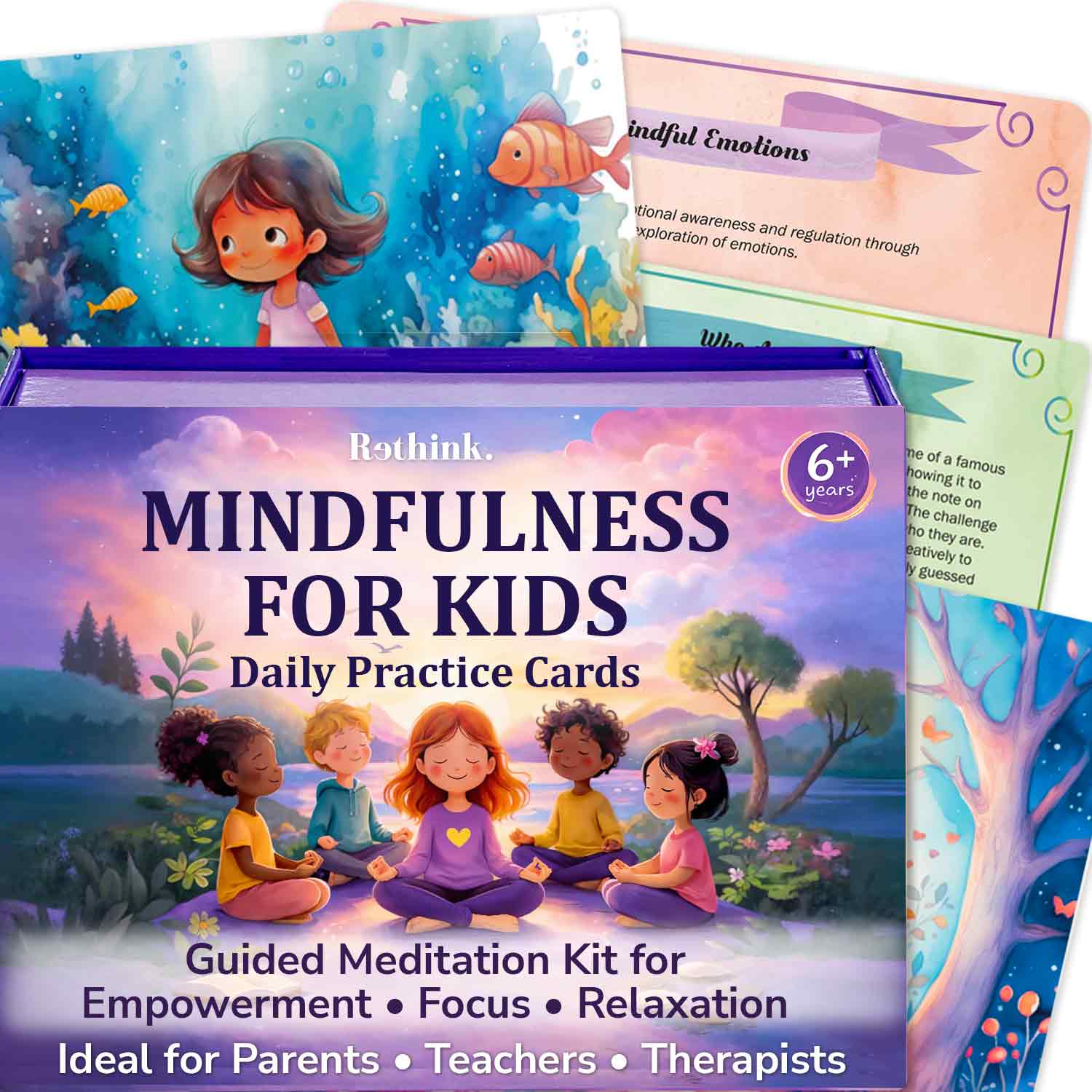 Rethink! Meditation Mindful Practices Cards for Kids