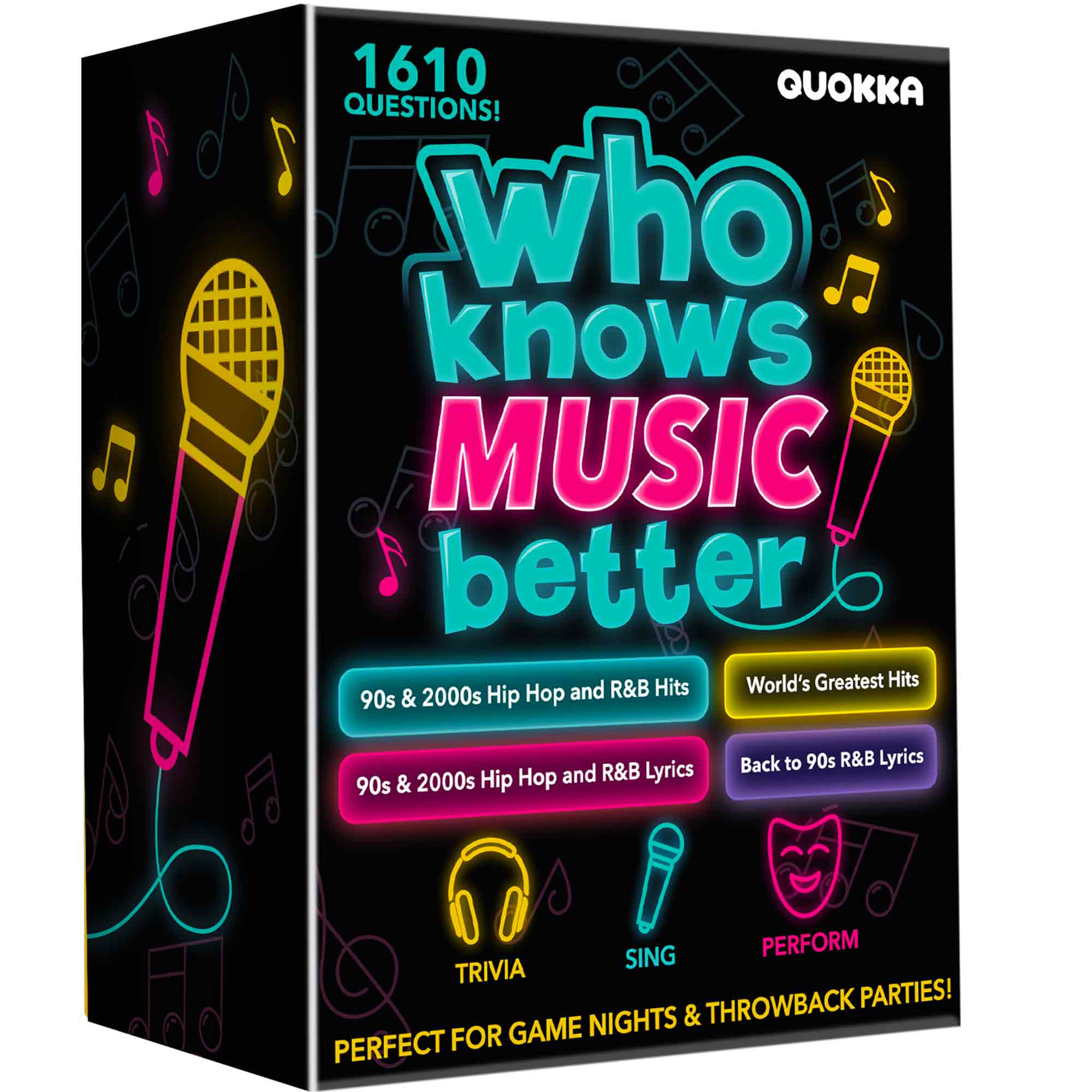 4 Pack Trivia Card Game Who Knows Music Better?