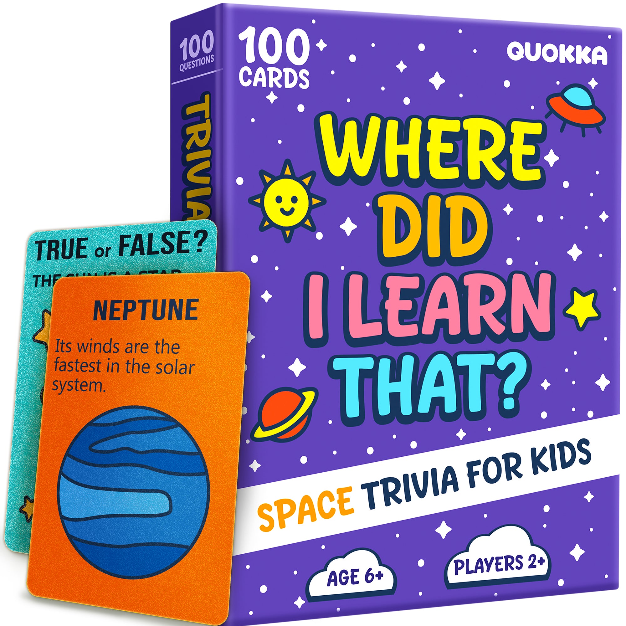 Trivia Card Game for Kids – Space Facts & Astronomy