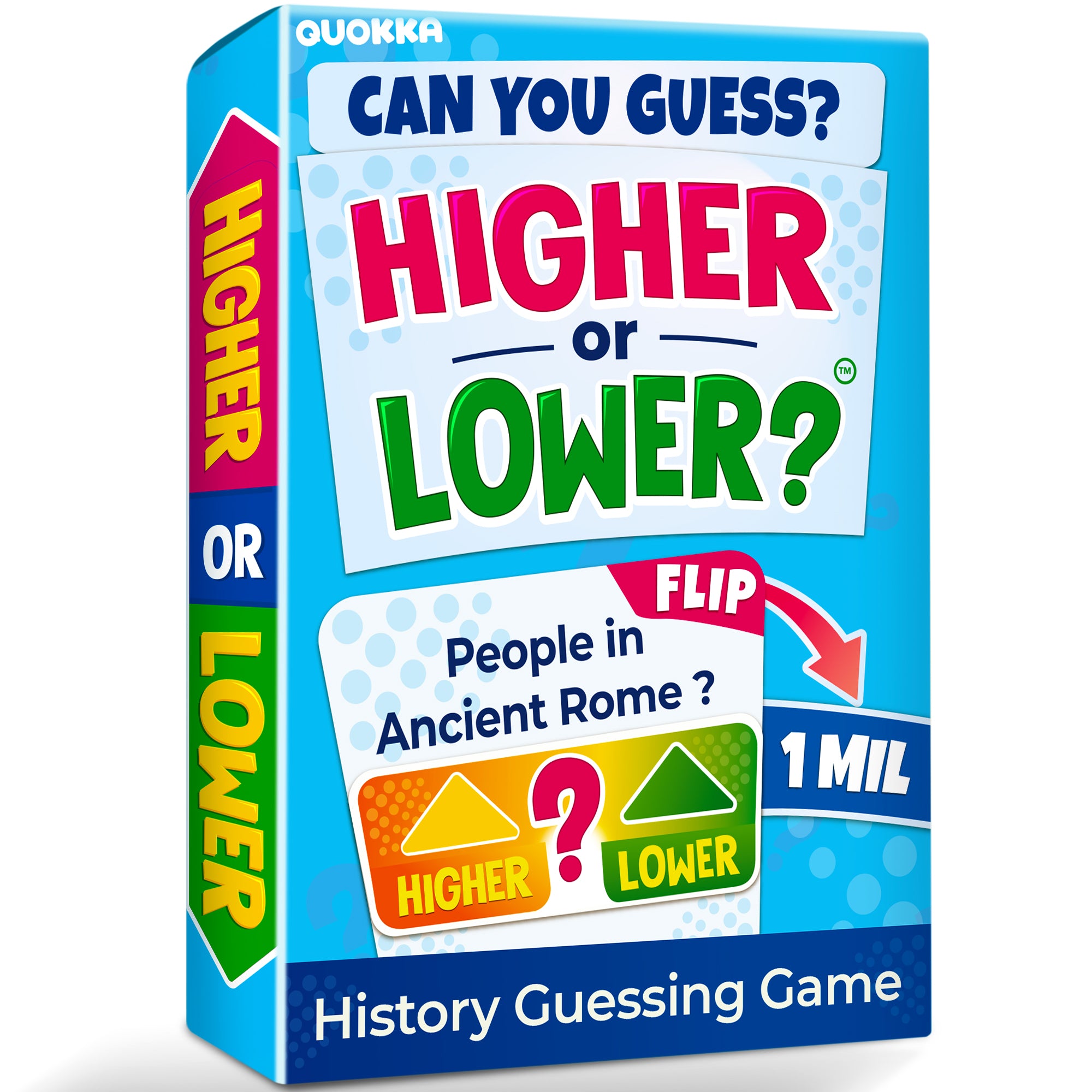 Higher or Lower History Board Game for Kids