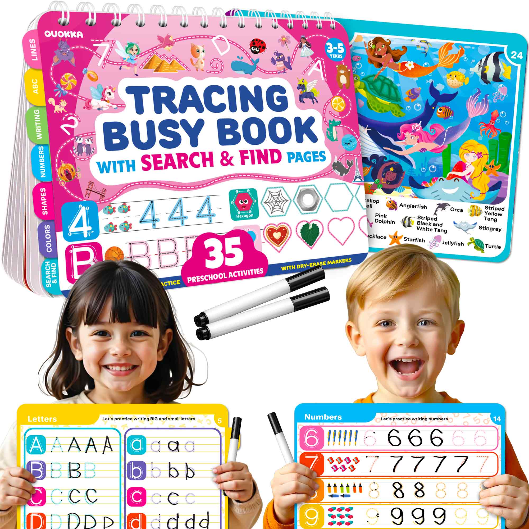 Busy Book for Toddlers - Fantasy Search and Find Activity Pad