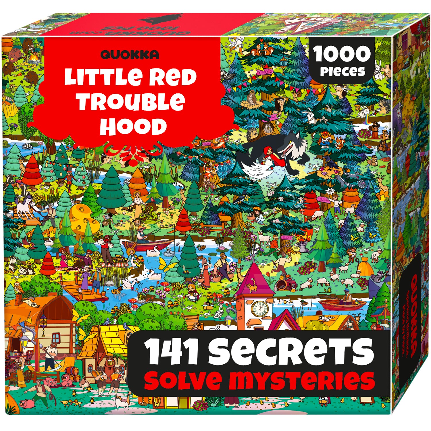 1000 Pcs Puzzle for Adults with Hidden Tasks | Red Riding Hood