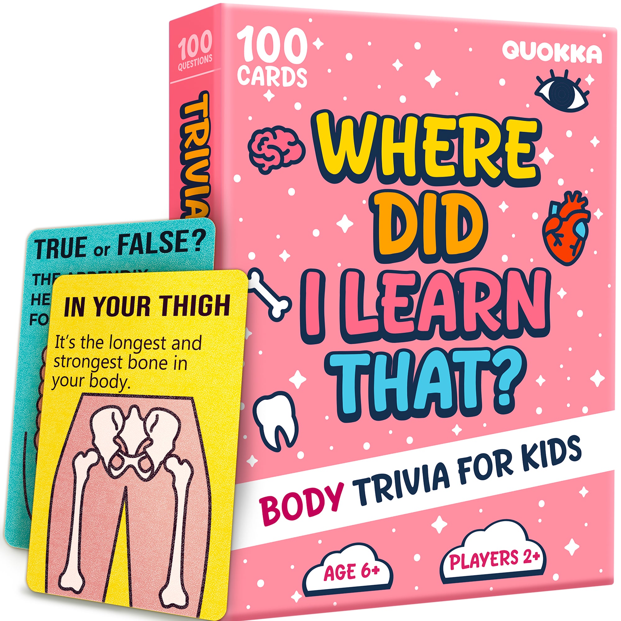 Trivia Card Game for Kids – Human Body Facts & Anatomy