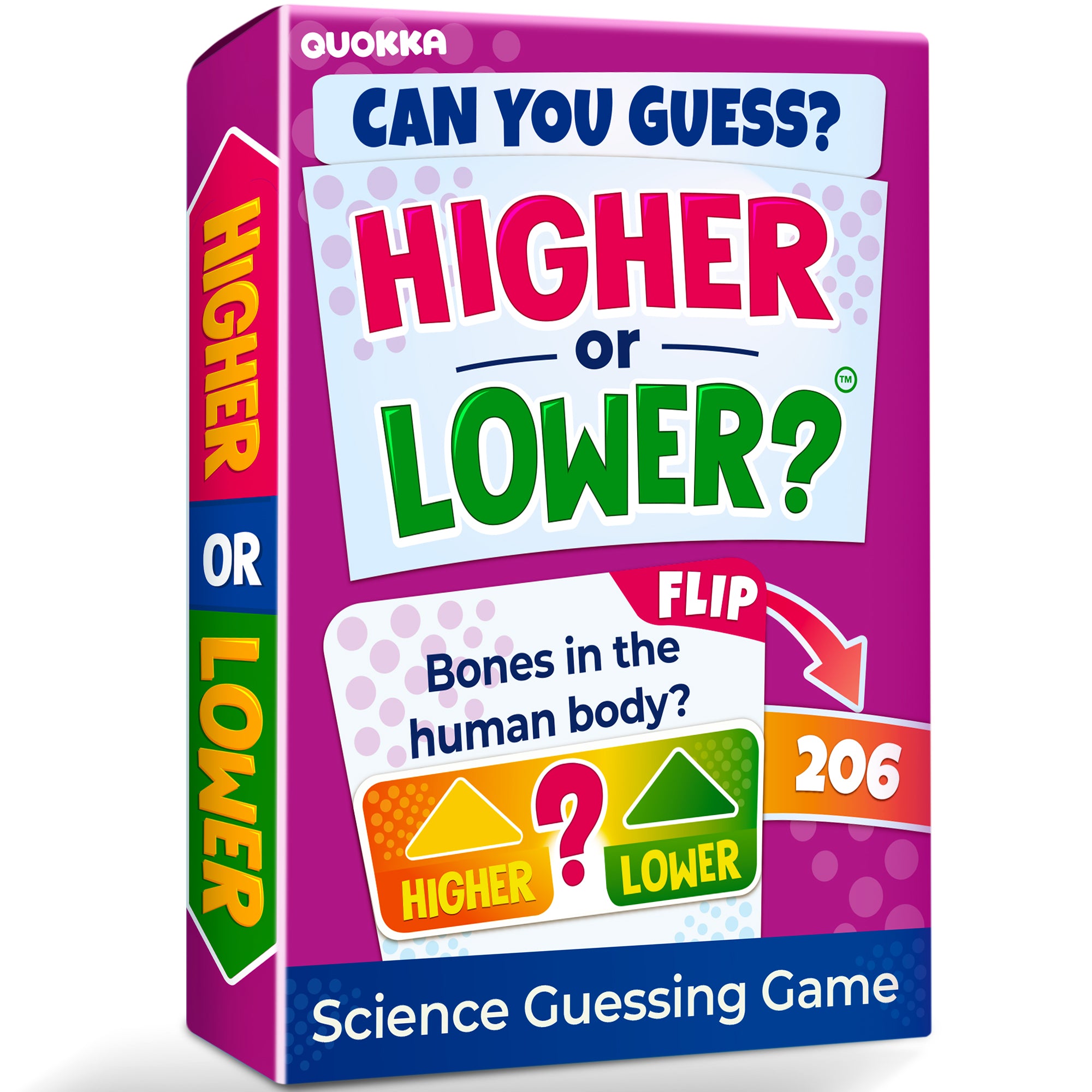 Board Game Higher or Lower Science | Family Card Game