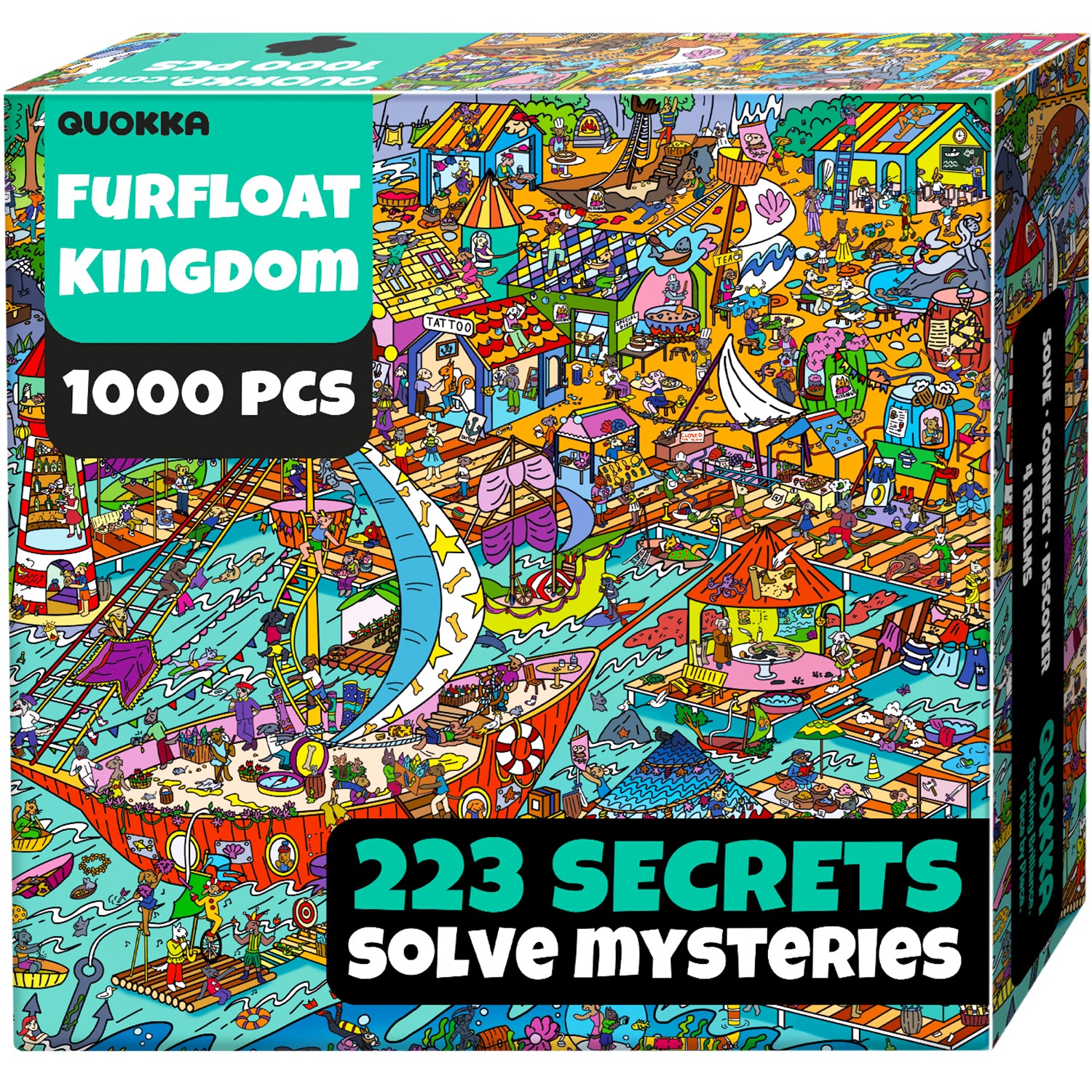 1000 Pcs Puzzle for Adults with Hidden Tasks | Furfloat Kingdom