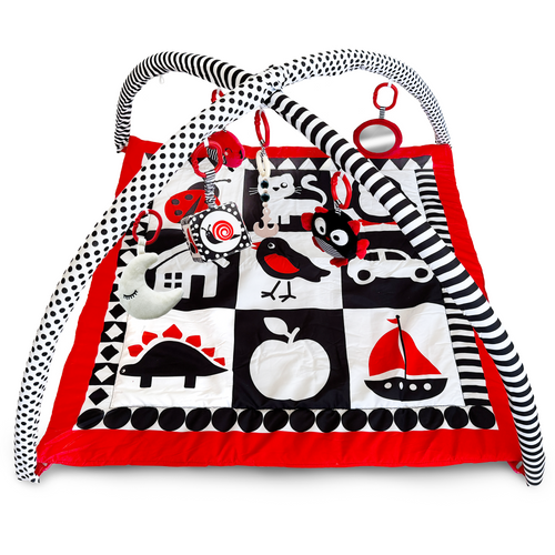 QUOKKA High Contrast Square Mat with Sound Toys