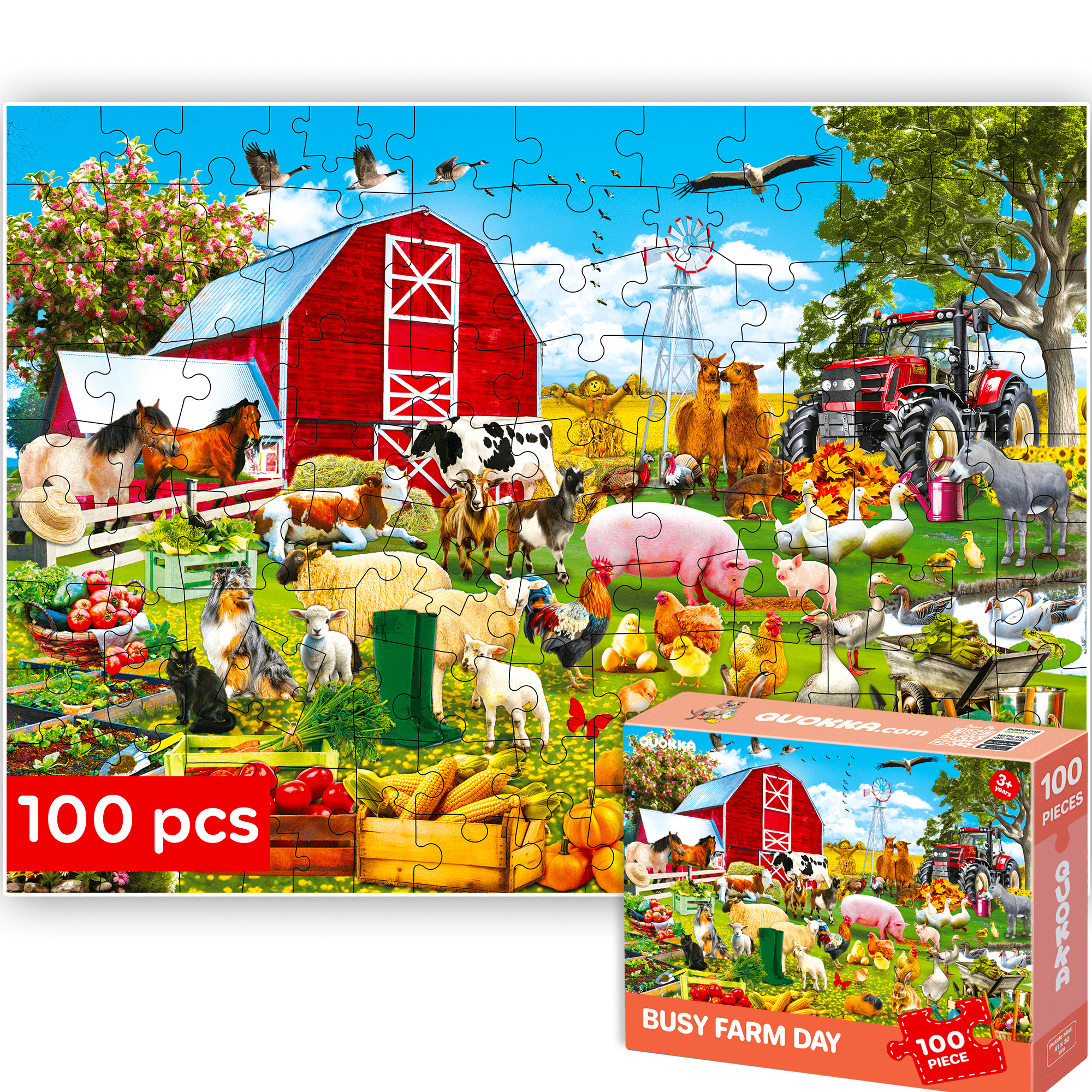 100 Pieces Solo assortment Puzzles for Kids